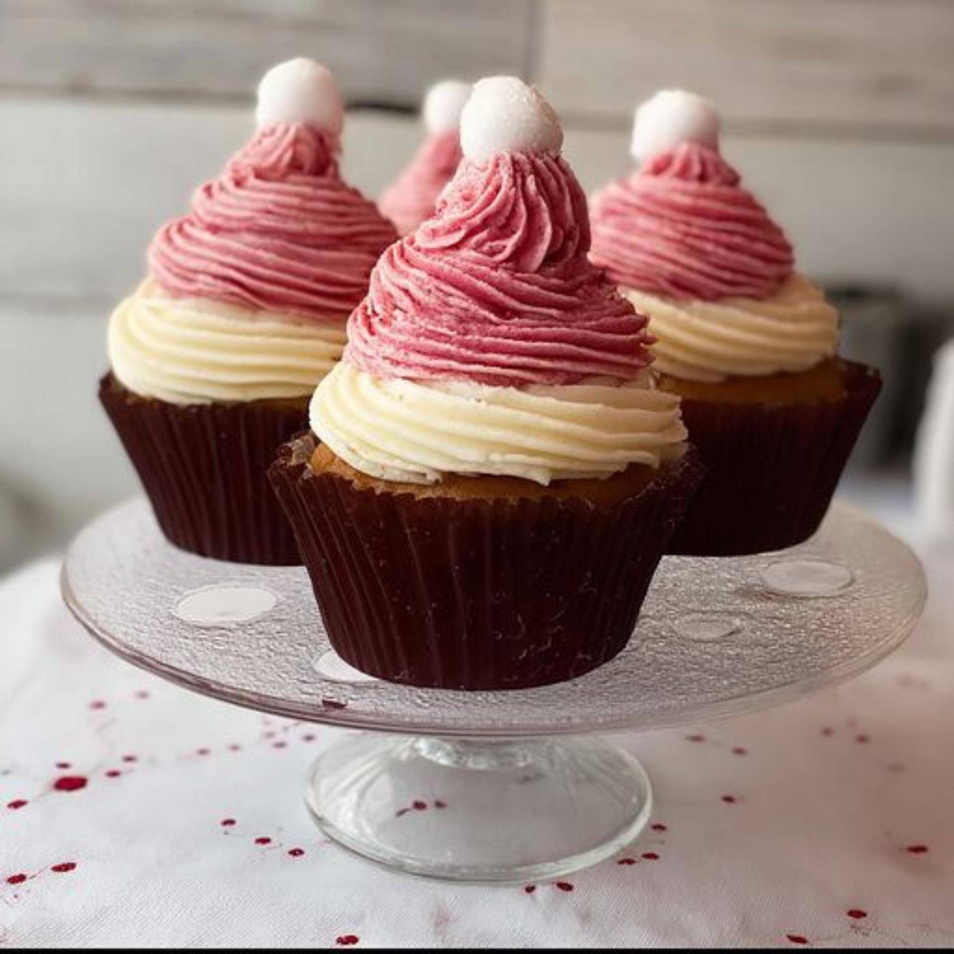 Cupcakes au chocolat façon Père Noël - Recette BAKE PARTNER | Moulinex