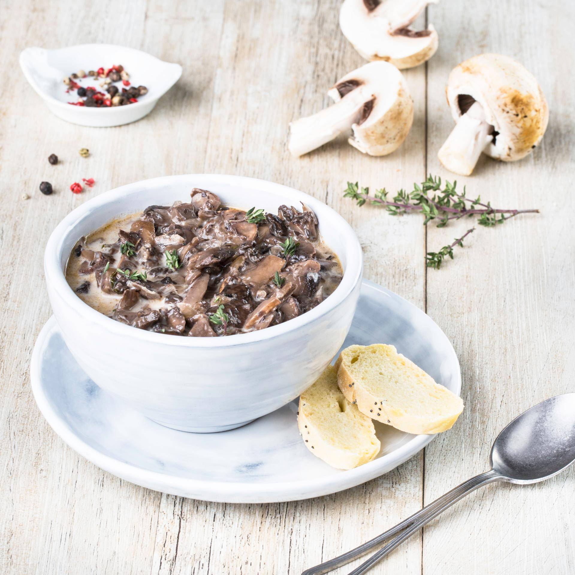 Sauce aux champignons - Recette Companion Connect | Moulinex