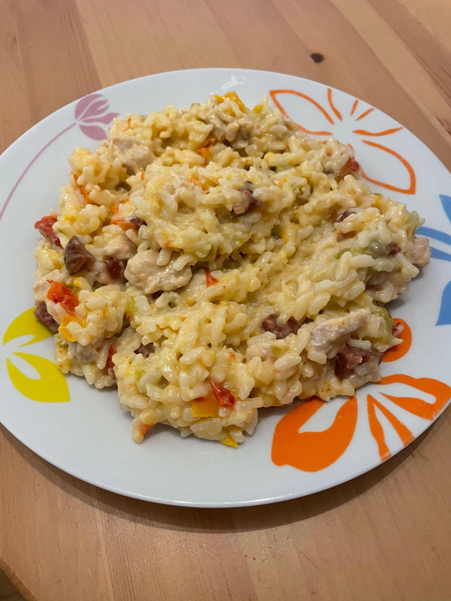 Risotto chorizo poulet poivron - Recette Cookeo V3 | Moulinex