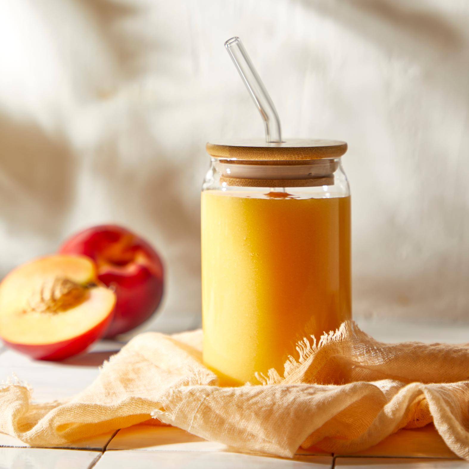 Smoothie glacé pêche et thé vert - Recette Blend up | Moulinex