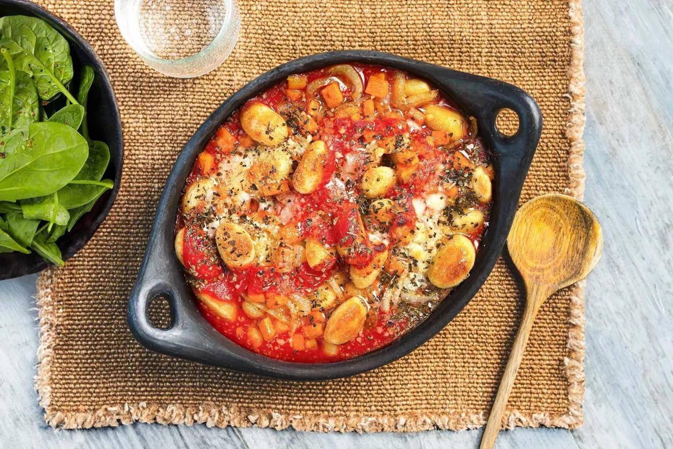 Gratin de gnocchis et carotte à l'italienne (tomate, basilic, parmesan) - Recette Companion Connect XL | Moulinex