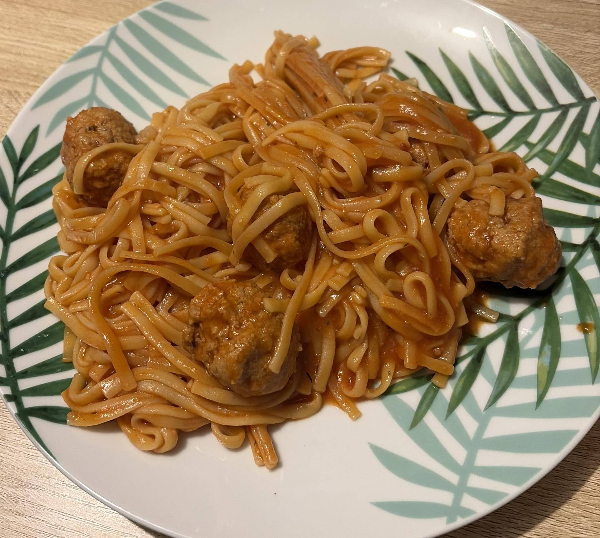 Pâtes boulettes sauce tomates de Cooktime - Recette Cookeo | Moulinex