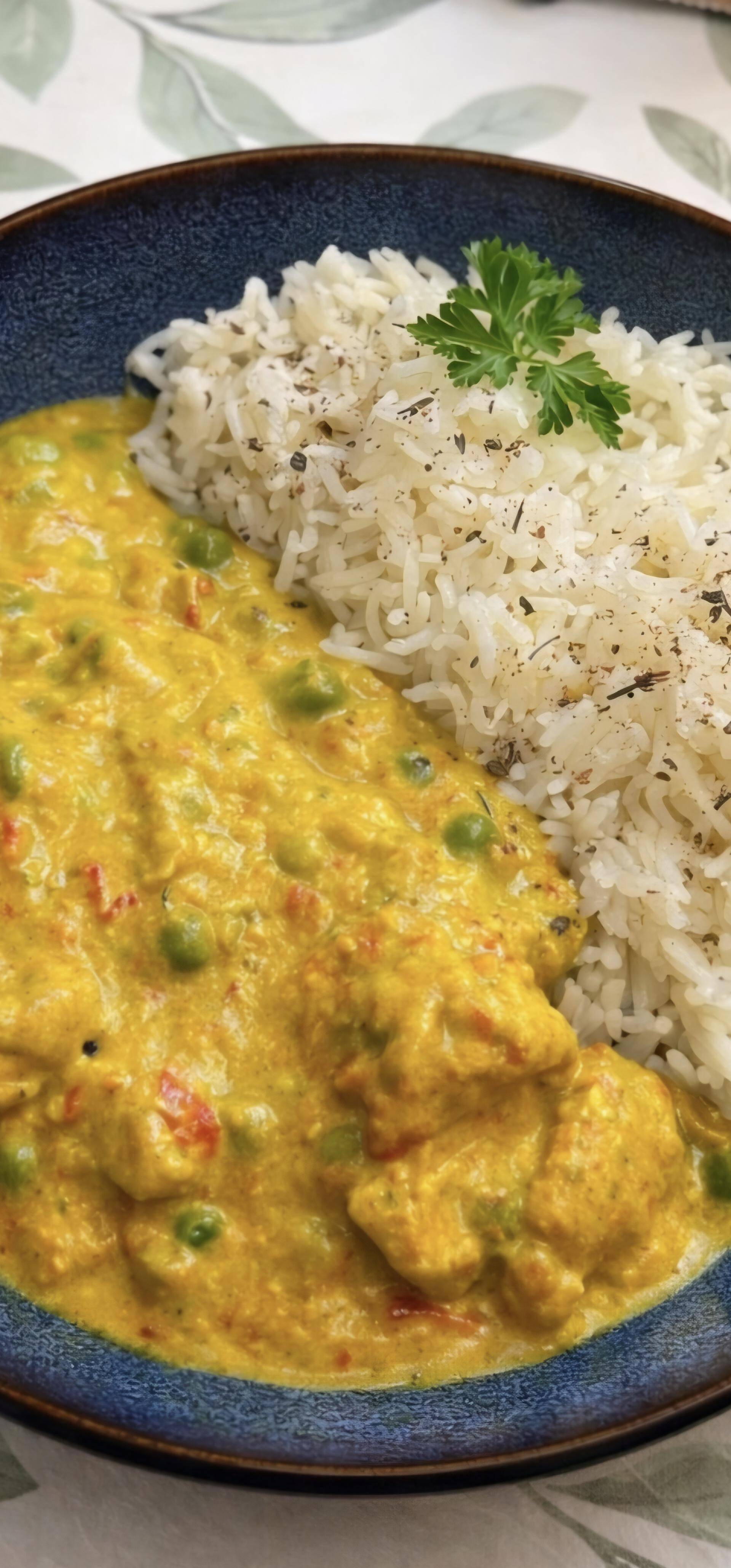 Poulet curry petit pois et poivron rouge de Sidonie - Recette Cookeo V3 | Moulinex