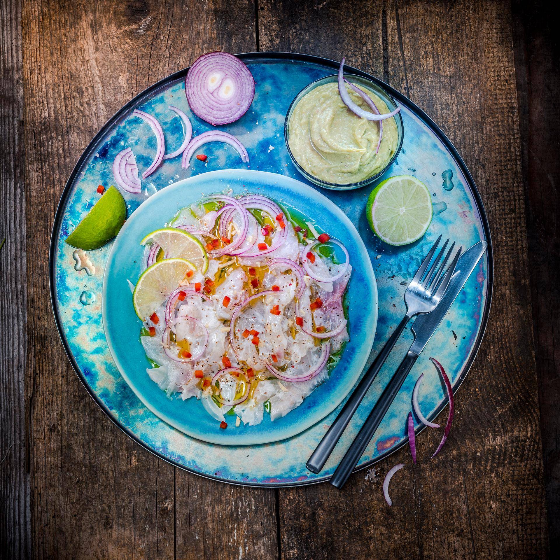 Ceviche de daurade et guacamole - Recette Companion | Moulinex