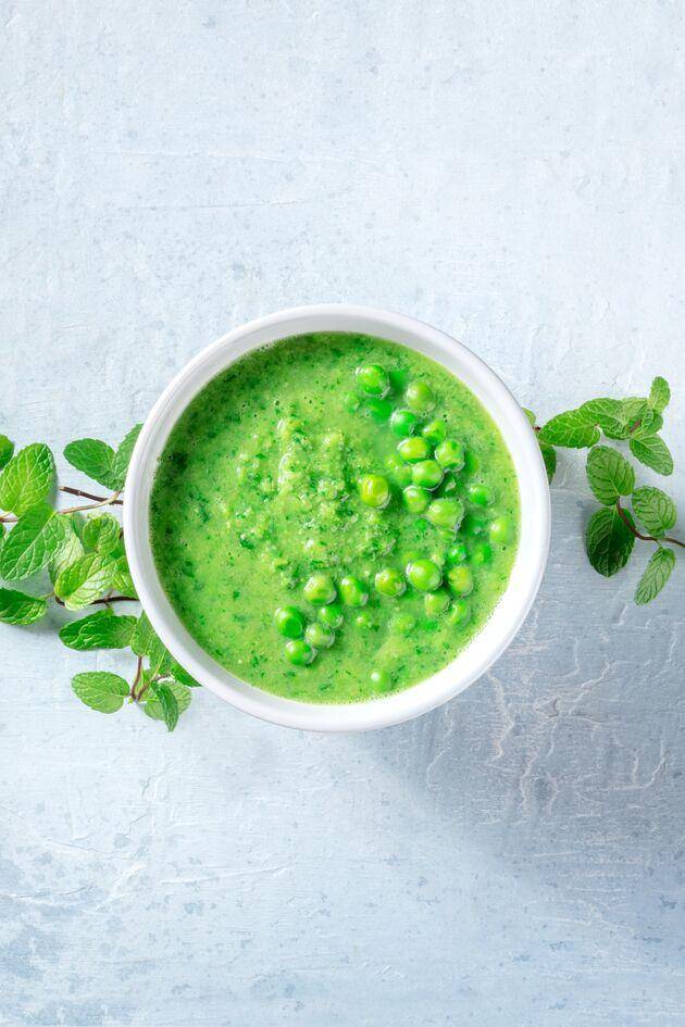 Soupe froide aux petits pois et menthe - Recette Perfectmix + | Moulinex