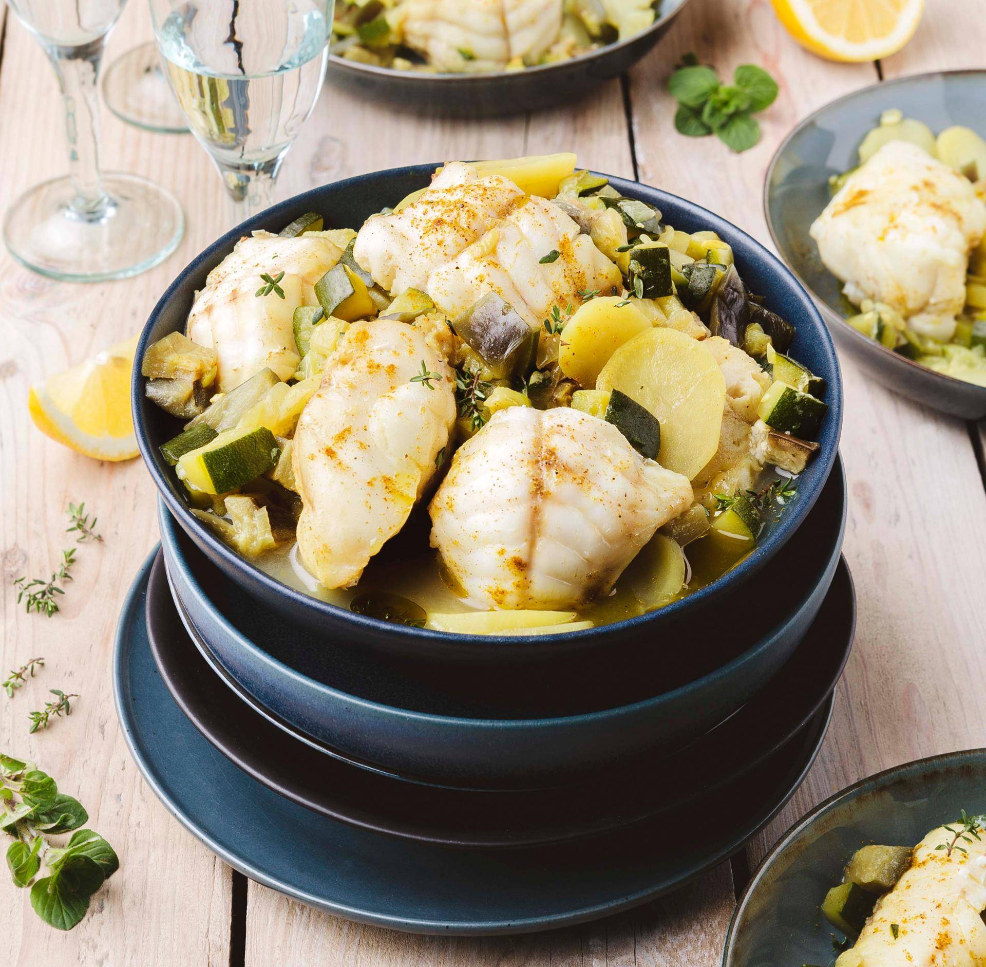 Colombo de lotte et légumes - Recette Cookeo V3 Mini | Moulinex