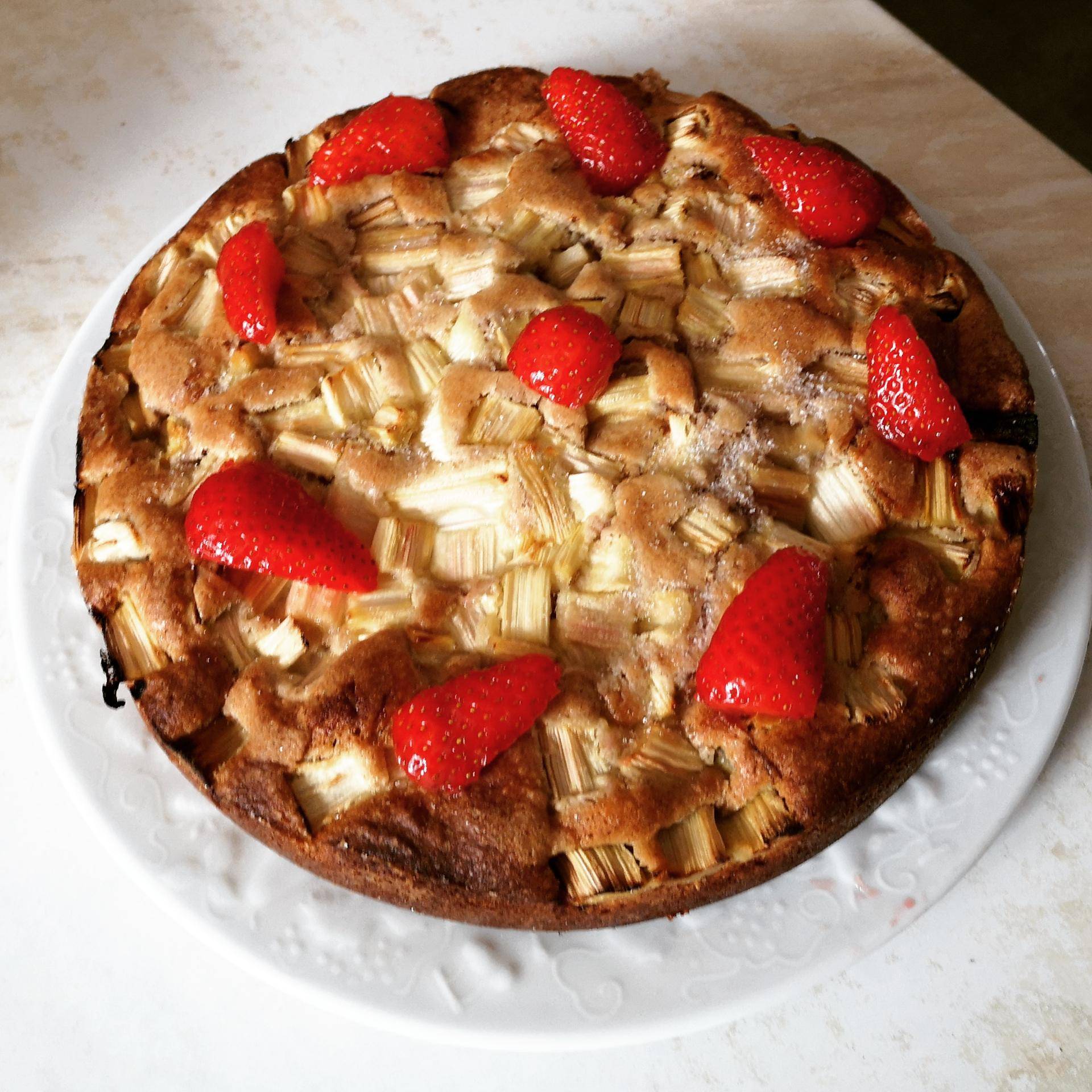 Gâteau moelleux à la rhubarbe - Recette Companion Connect XL | Moulinex