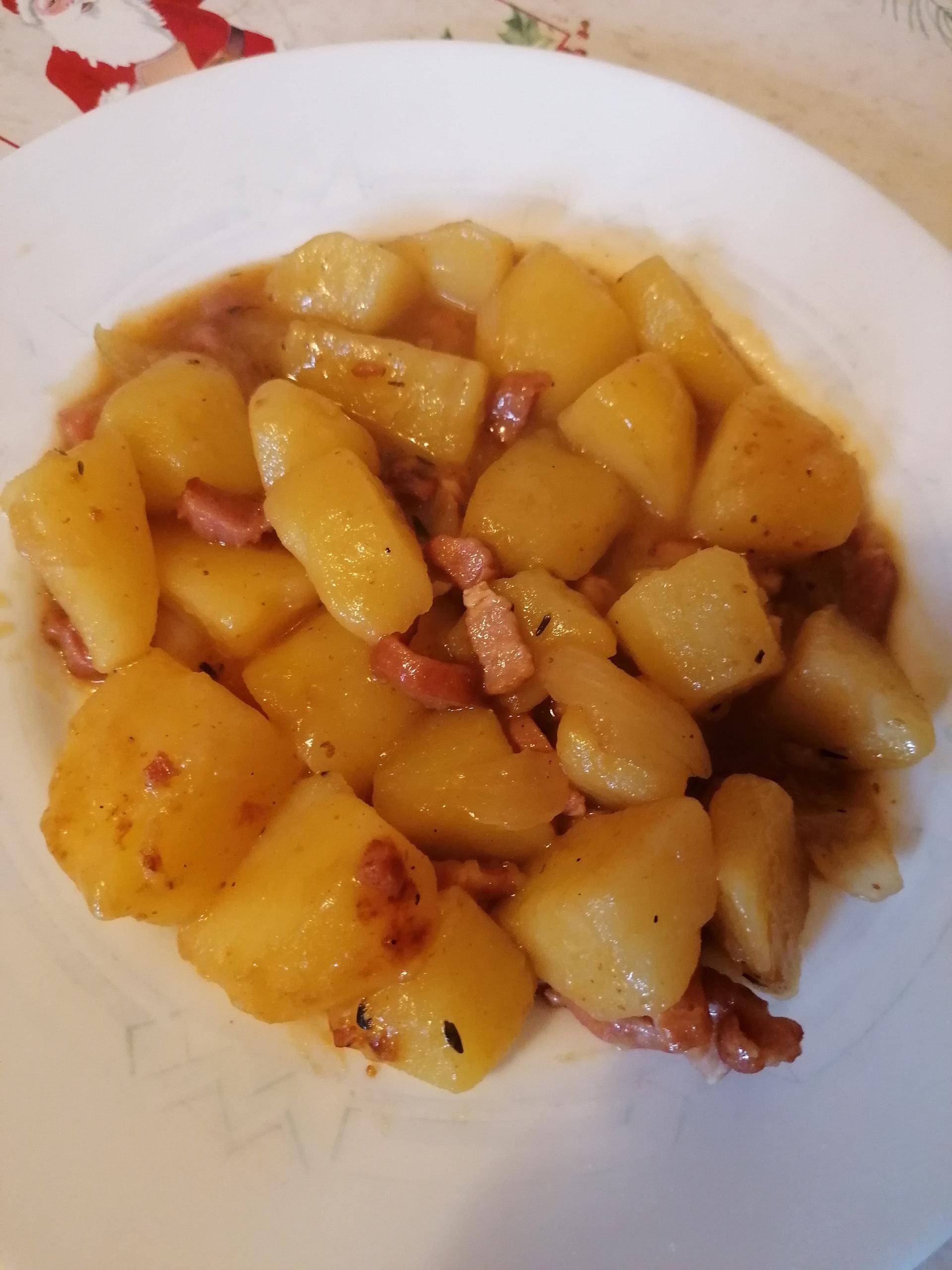 Pommes de terre fondantes aux lardons - Recette Cookeo | Moulinex