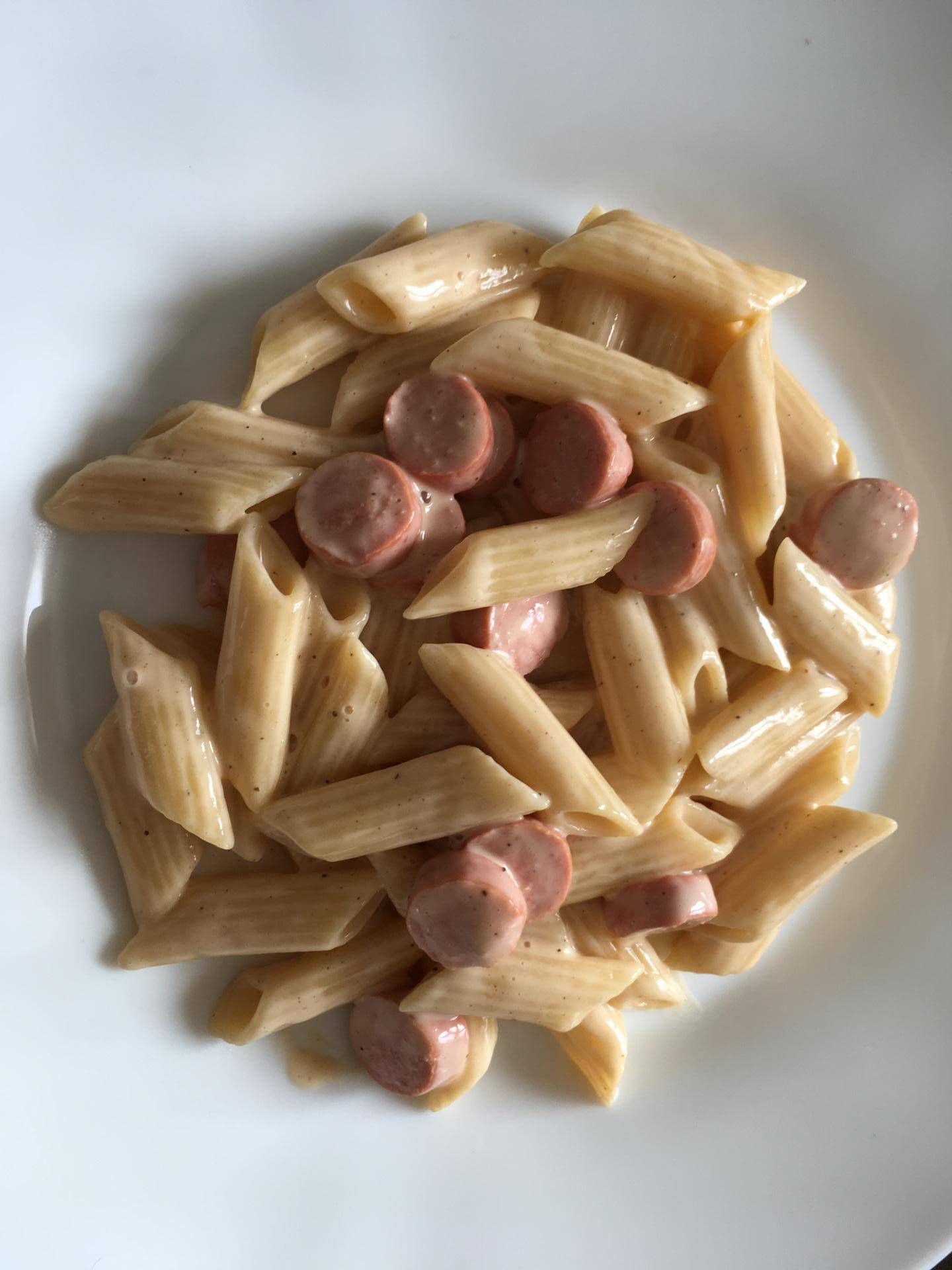 Penne aux knacks de volaille et cheddar - Recette Cookeo | Moulinex