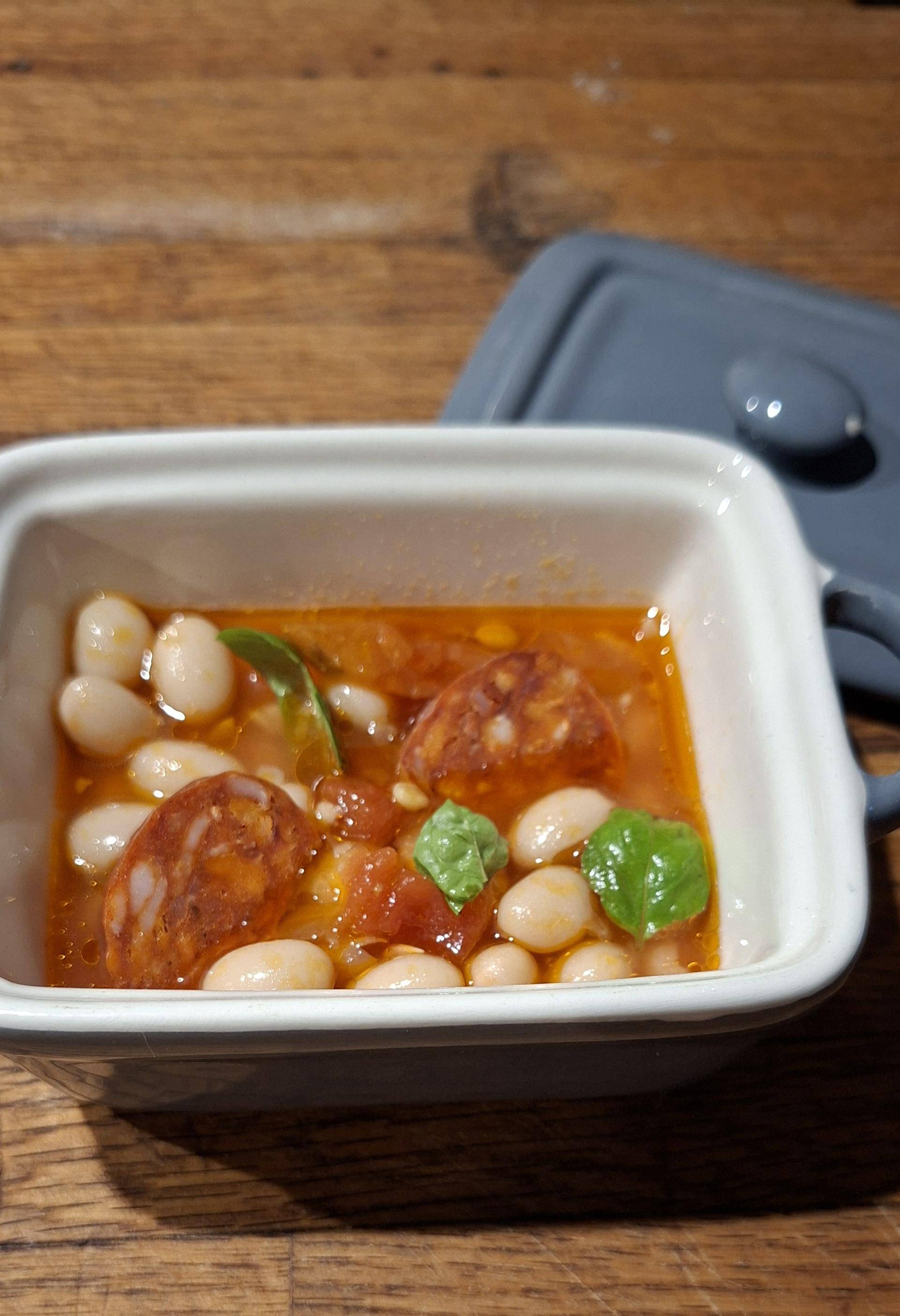 Haricots blancs au chorizo - Recette Companion Connect XL | Moulinex