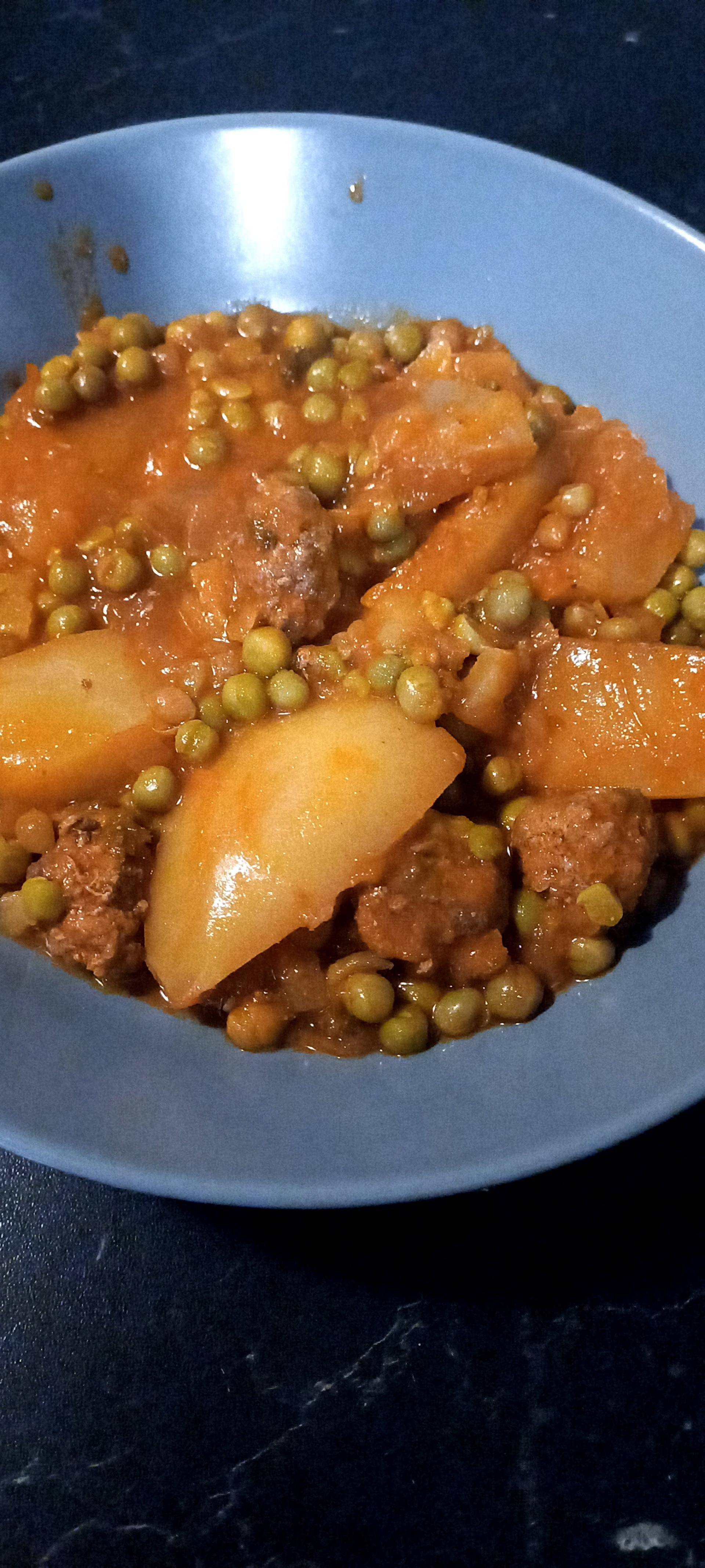 Marga boulette petit pois pomme de terre - Recette Cookeo 9in1 | Moulinex