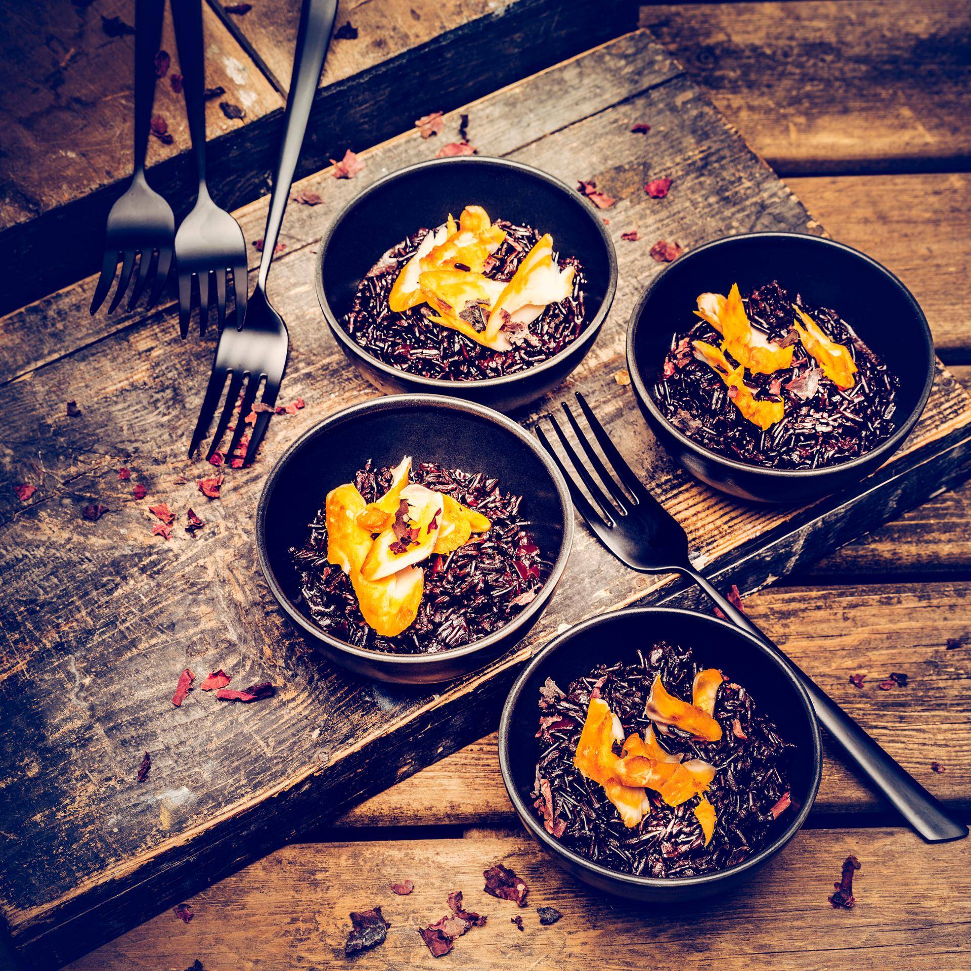 Risotto van zwarte rijst met schelvis - Recette Companion | Moulinex