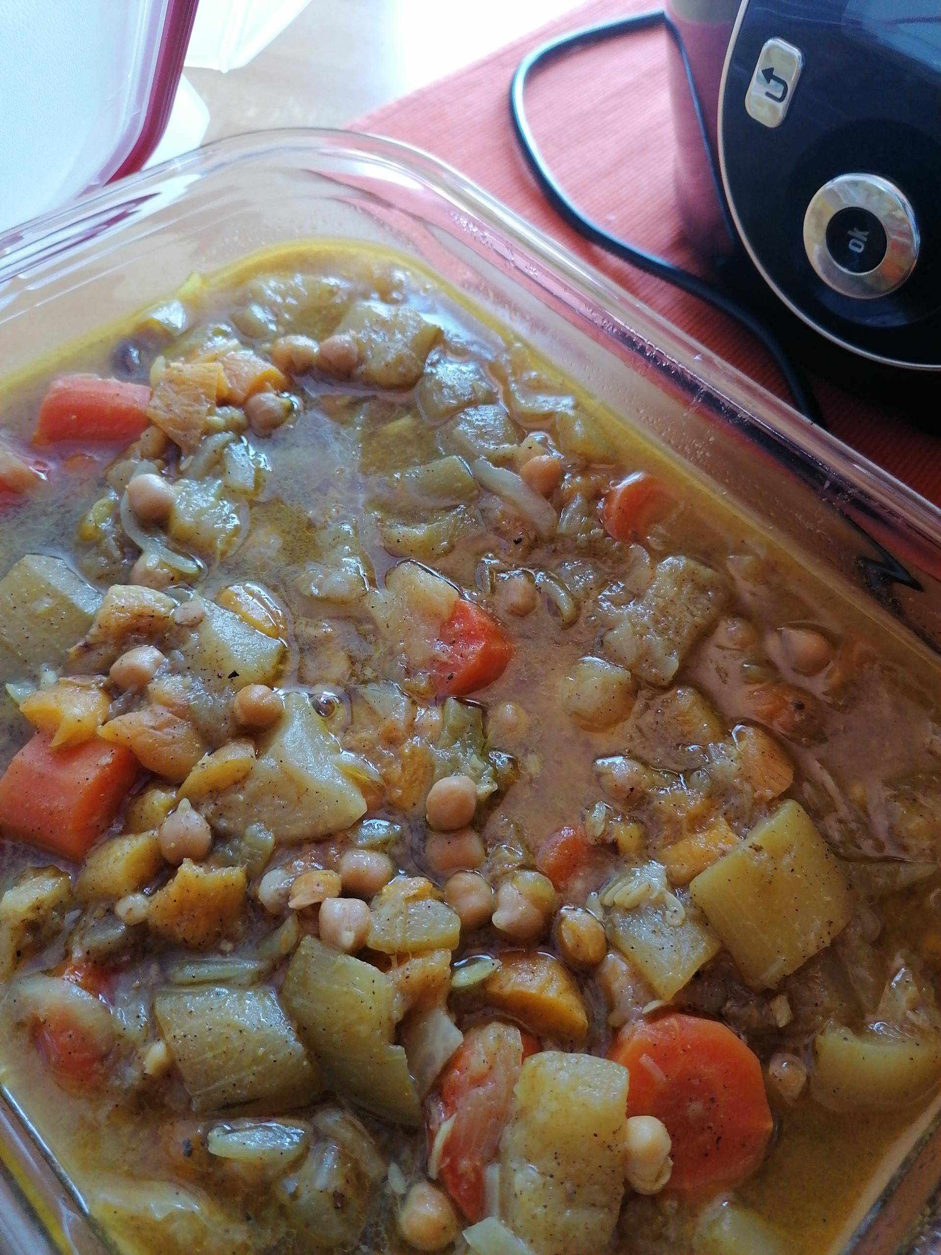 TAJINE DE POULET, ABRICOT ET POIS CHICHE - Recette Cookeo | Moulinex