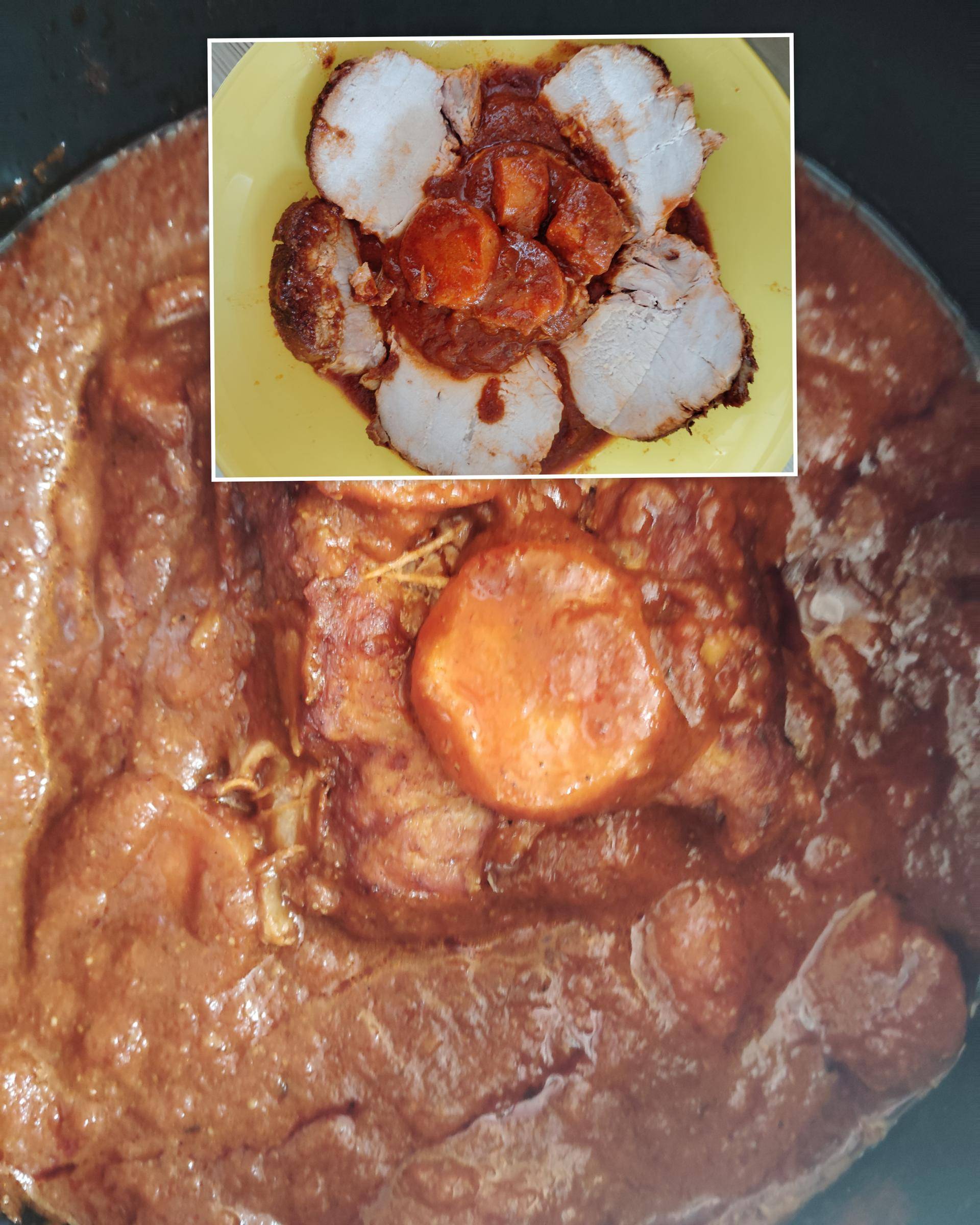 Rôti de porc aux 5 épices et carottes et tomate - Recette Cookeo V3 | Moulinex