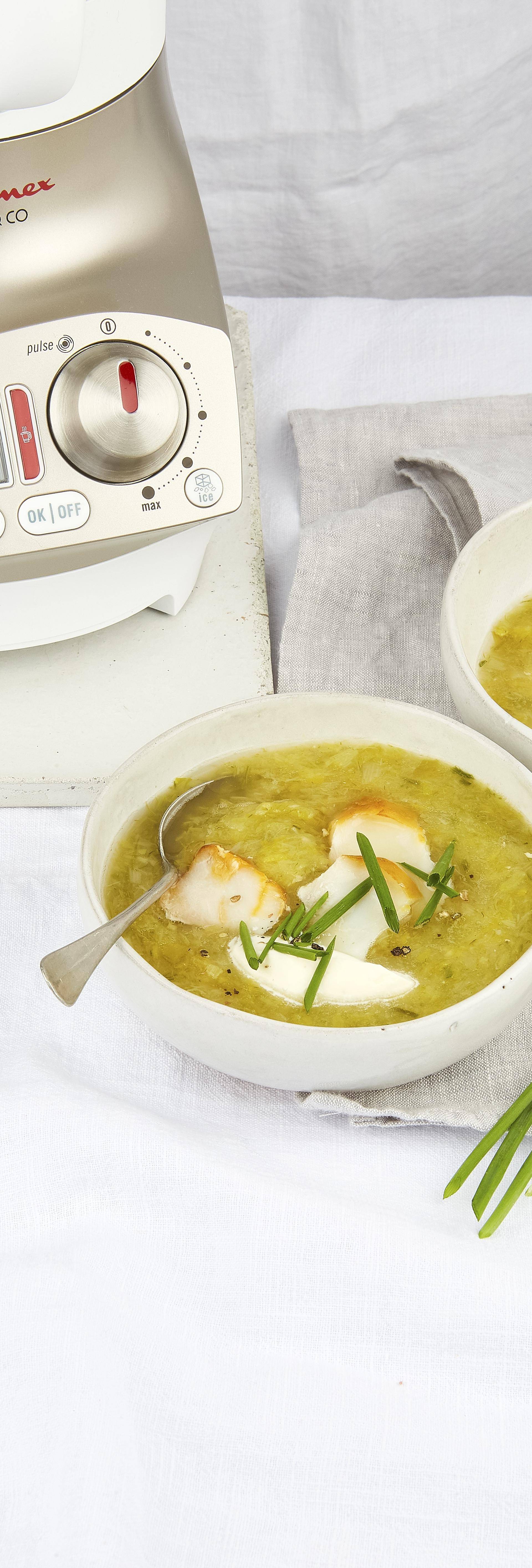 Soupe Poireaux Pomme De Terre Soup And Co Velouté de poireaux au haddock - Recette Soup & Co