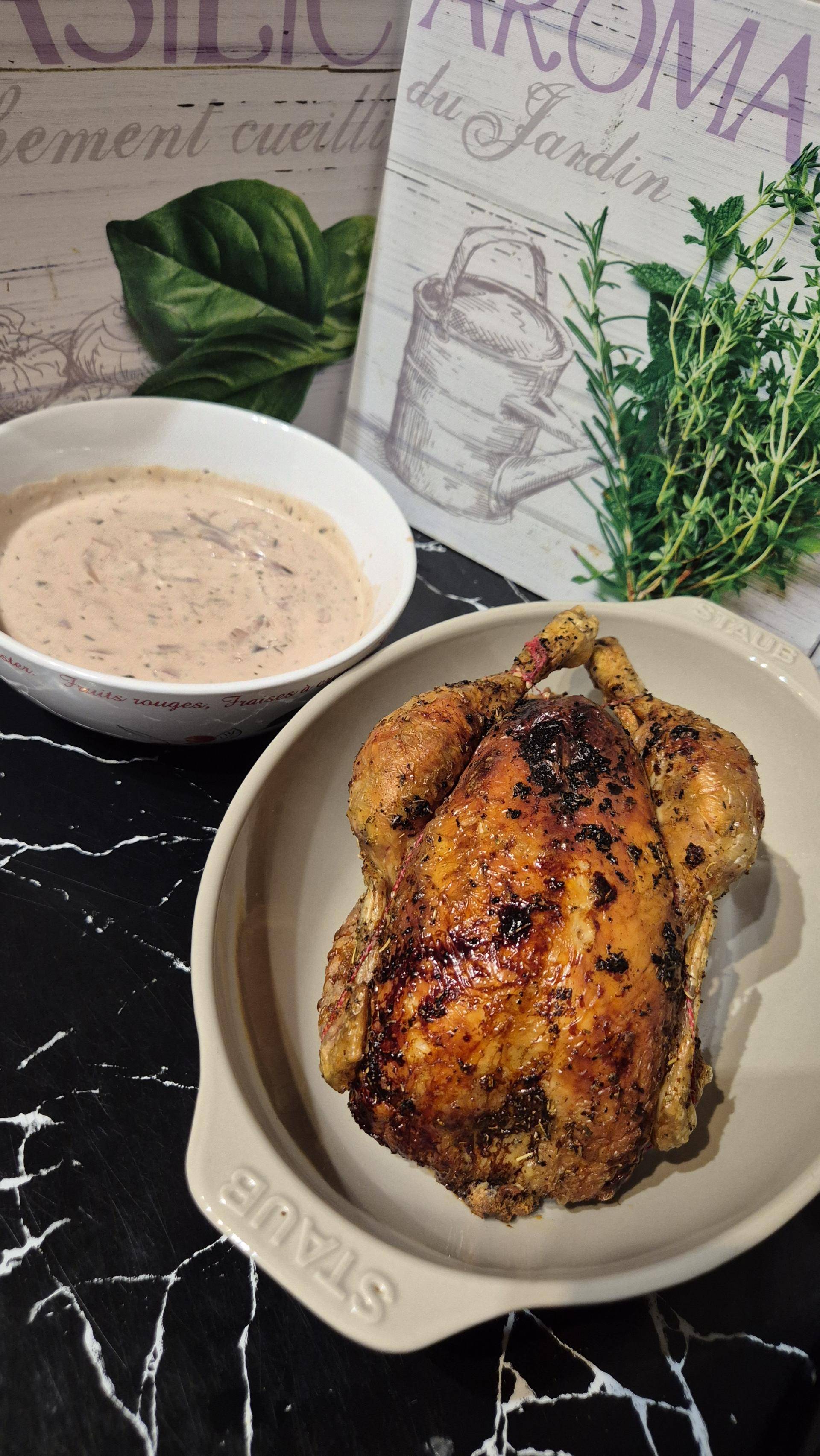 Poulet rôti et sauce crémeuse aux oignons et frites au Cookeo infinity - Recette Cookeo Infinity Autostir | Moulinex