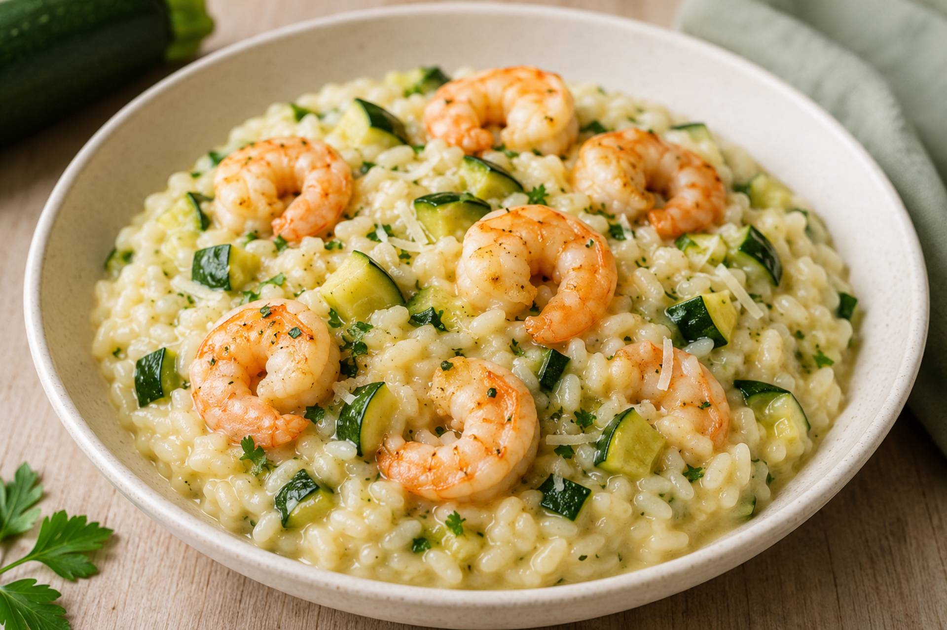 Risotto coco aux courgettes et crevettes nordiques - Recette Cookeo Infinity 16in1 | Moulinex