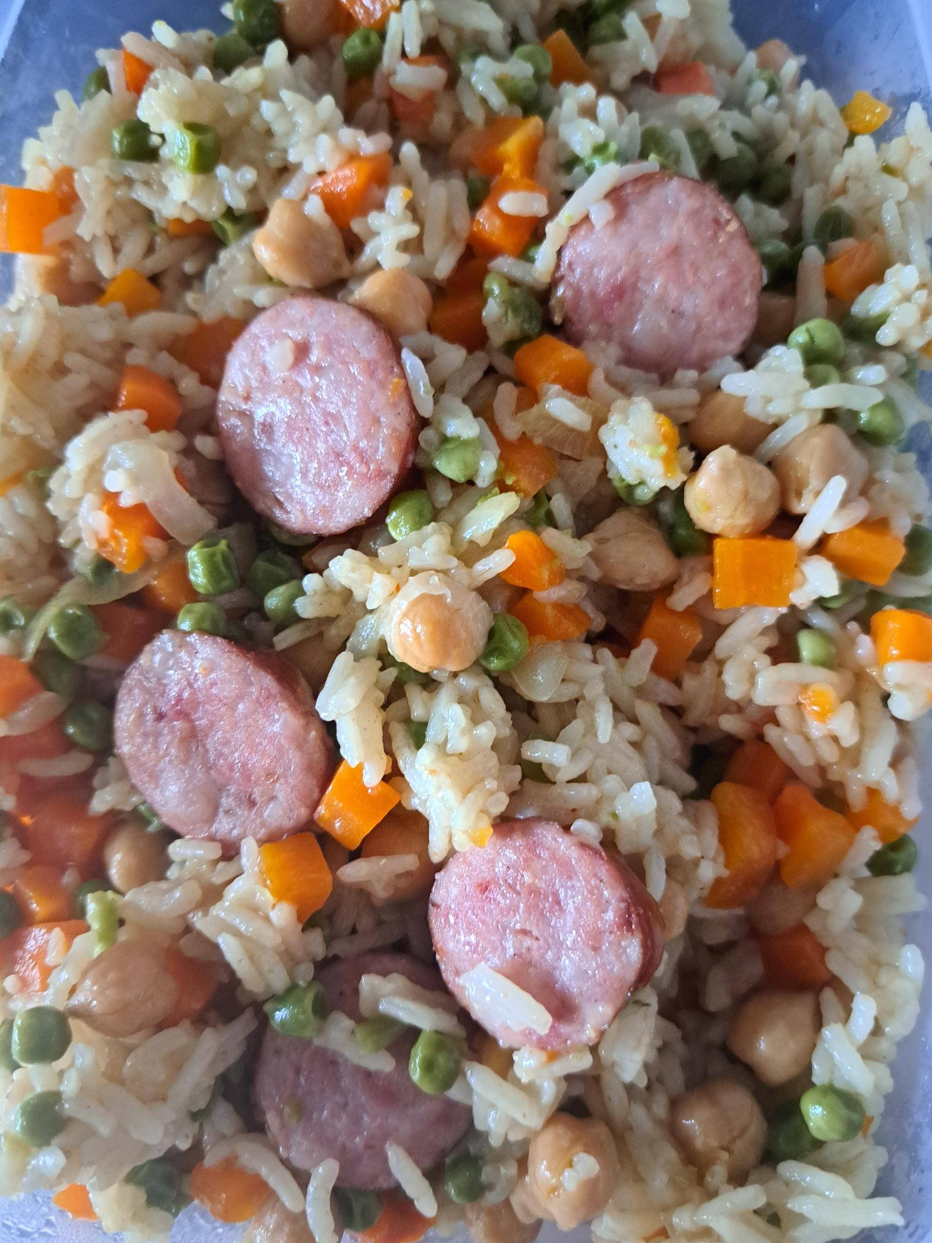 One pot riz saucisses - Recette Cookeo Infinity Autostir | Moulinex