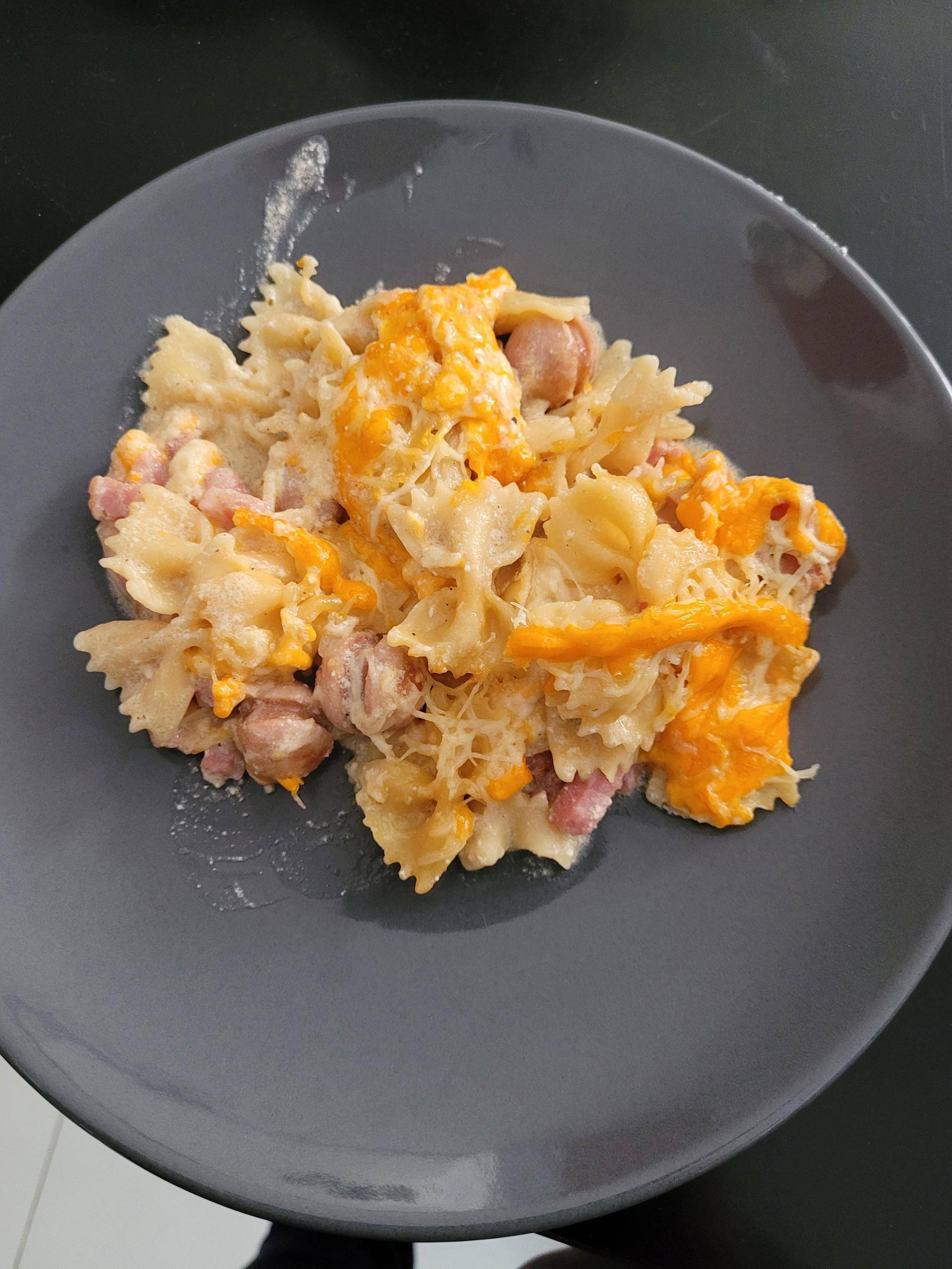 Pâtes aux snacks et lardons - Recette Cookeo V3 | Moulinex