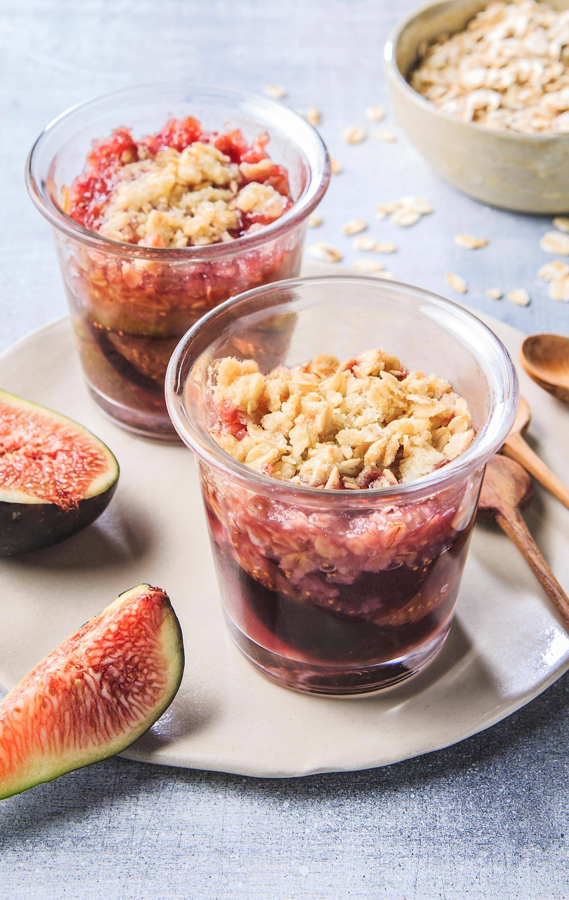 Crumble de figues rôties - Recette Easy fry Silence XL / Essential XL | Moulinex
