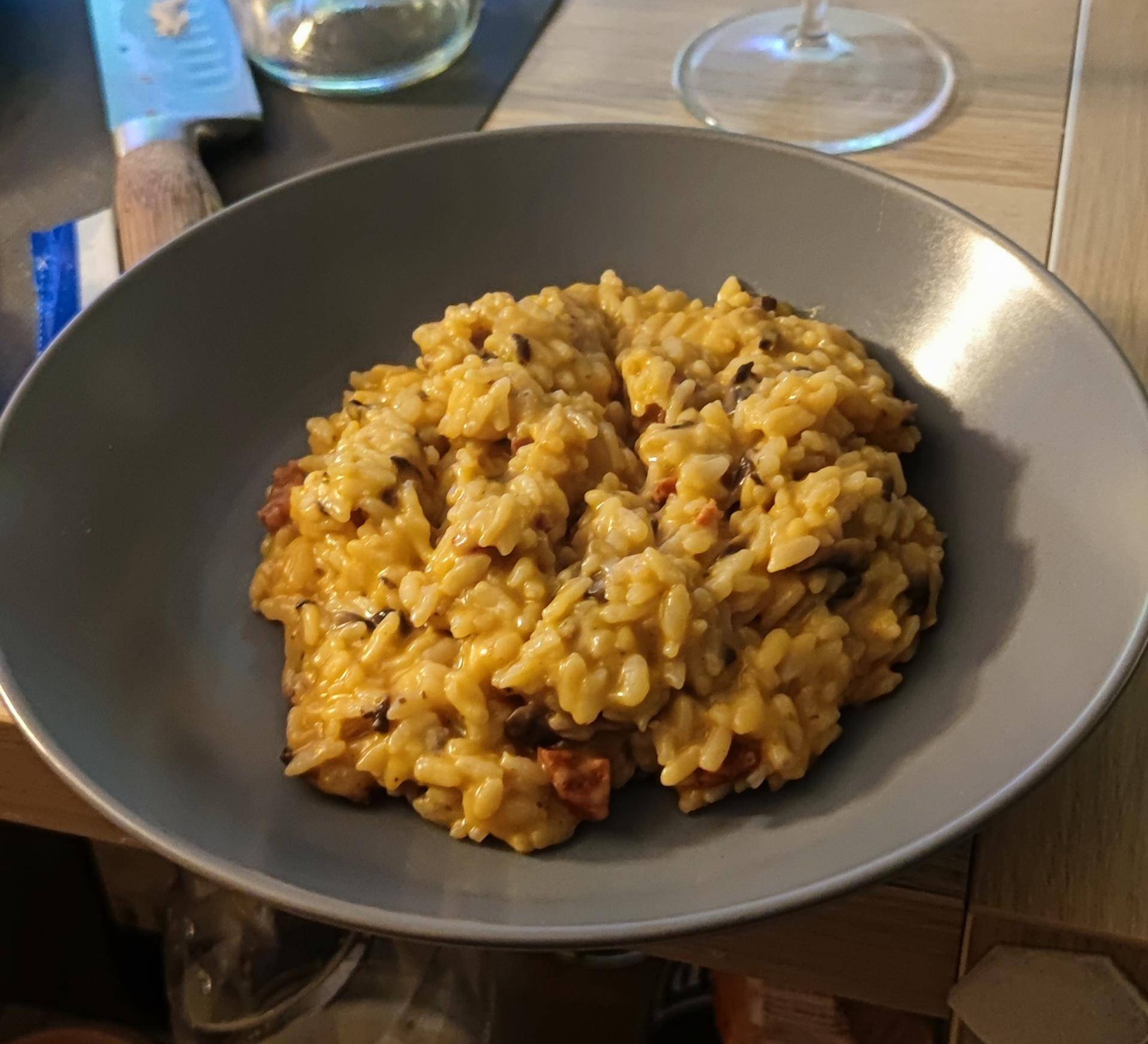 Risotto champignons chorizo - Recette Cookeo | Moulinex