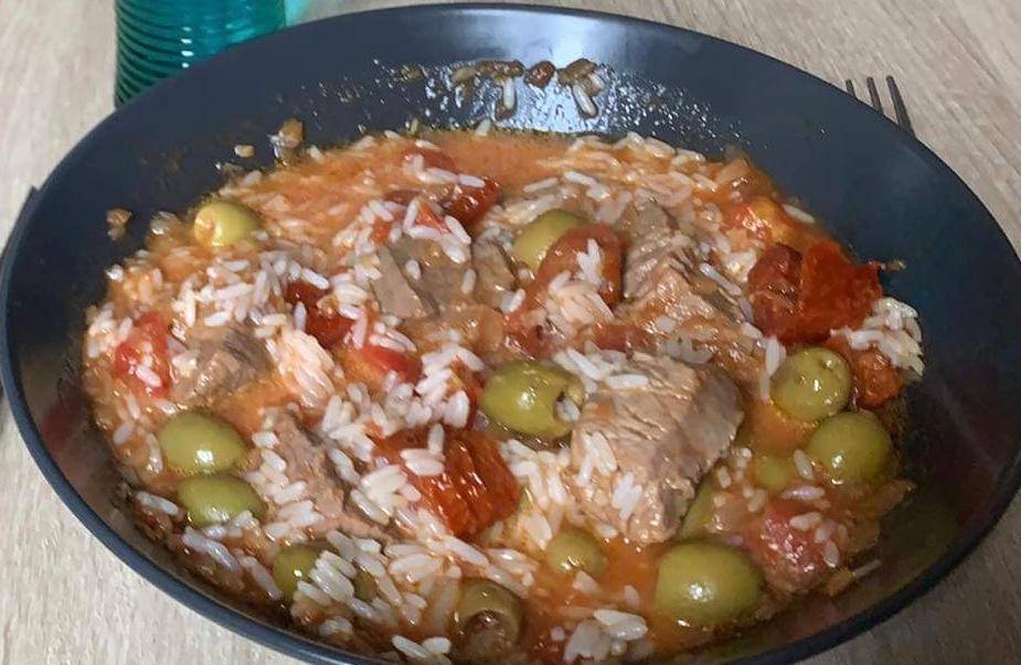 Boeuf sauté aux olives et tomates séchées et riz - Recette Companion Connect XL | Moulinex