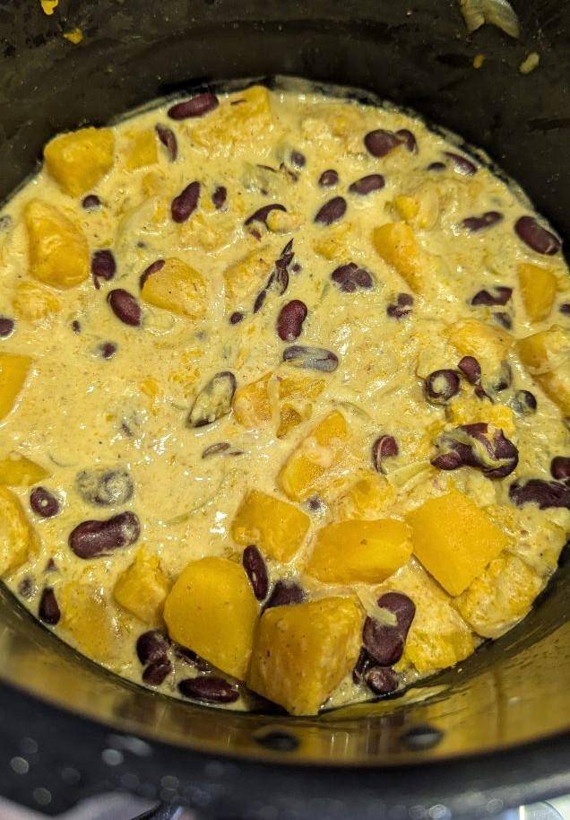 Curry Végétarien de Potimarron et Haricots Rouges au Lait de Soja - Recette Cookeo V3 | Moulinex