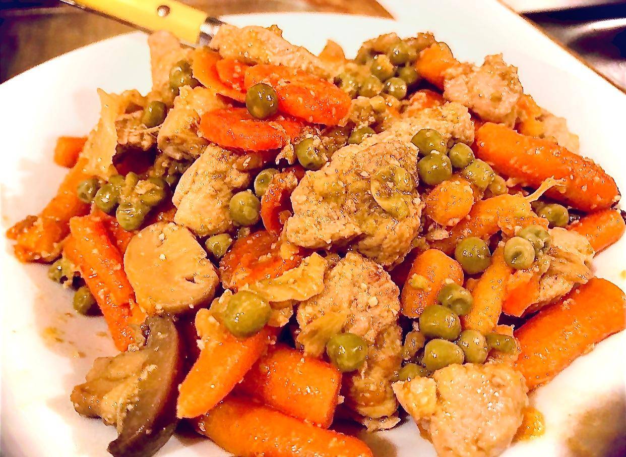 Sauter de filet mignon petits pois carotte - Recette Cookeo | Moulinex