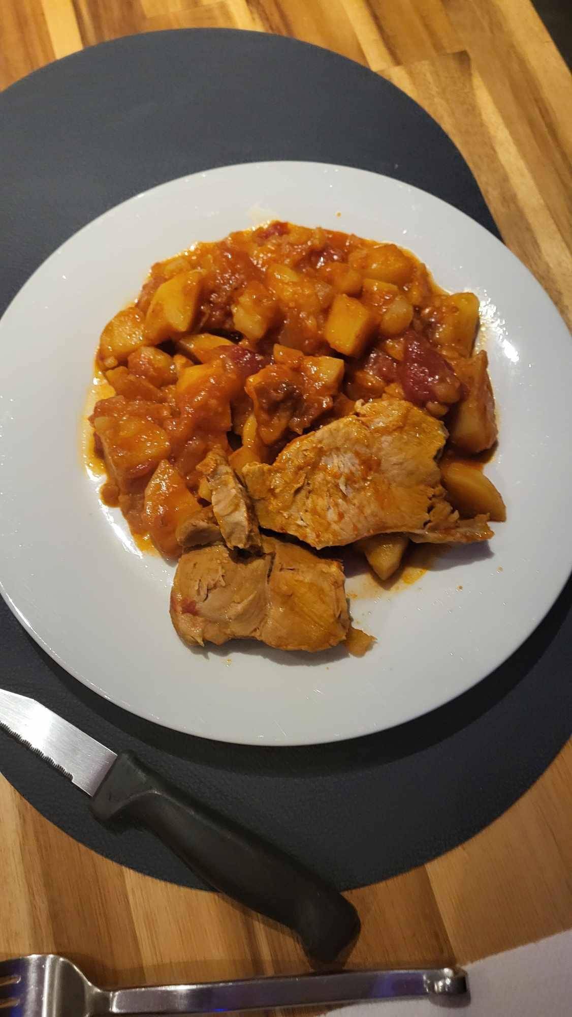 Ragoût de porc à l'espagnol - Recette Cookeo V3 | Moulinex