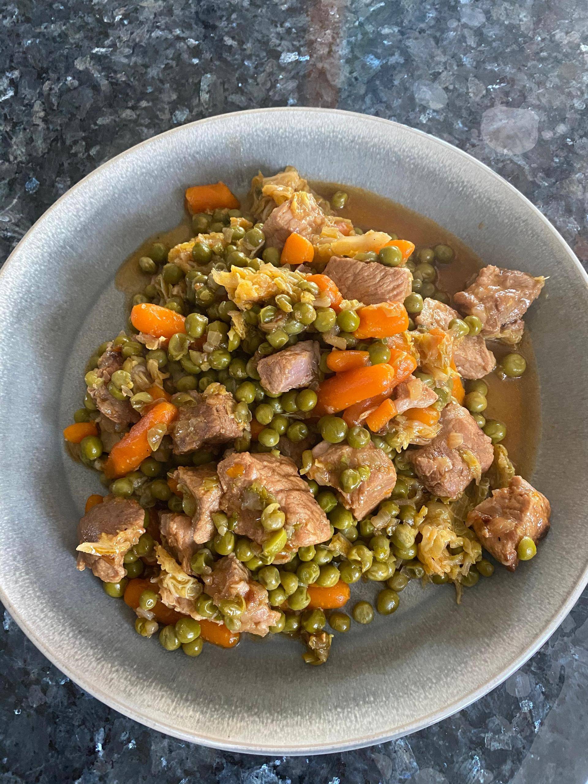 Sauté de porc et ses légumes façon navarin - Recette Cookeo | Moulinex
