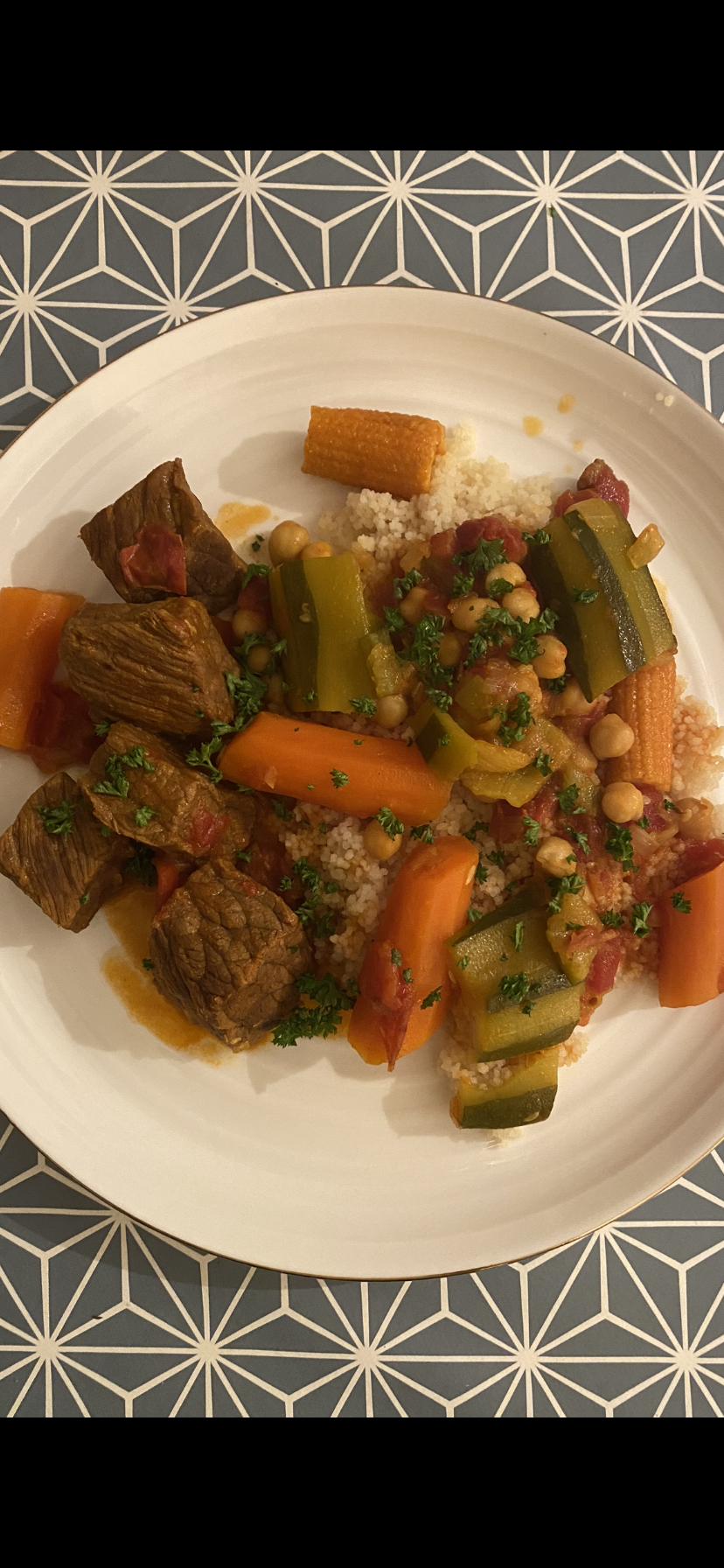 Couscous revisité au bœuf et aux carottes-courgettes-pois chiches - Recette Cookeo V3 | Moulinex