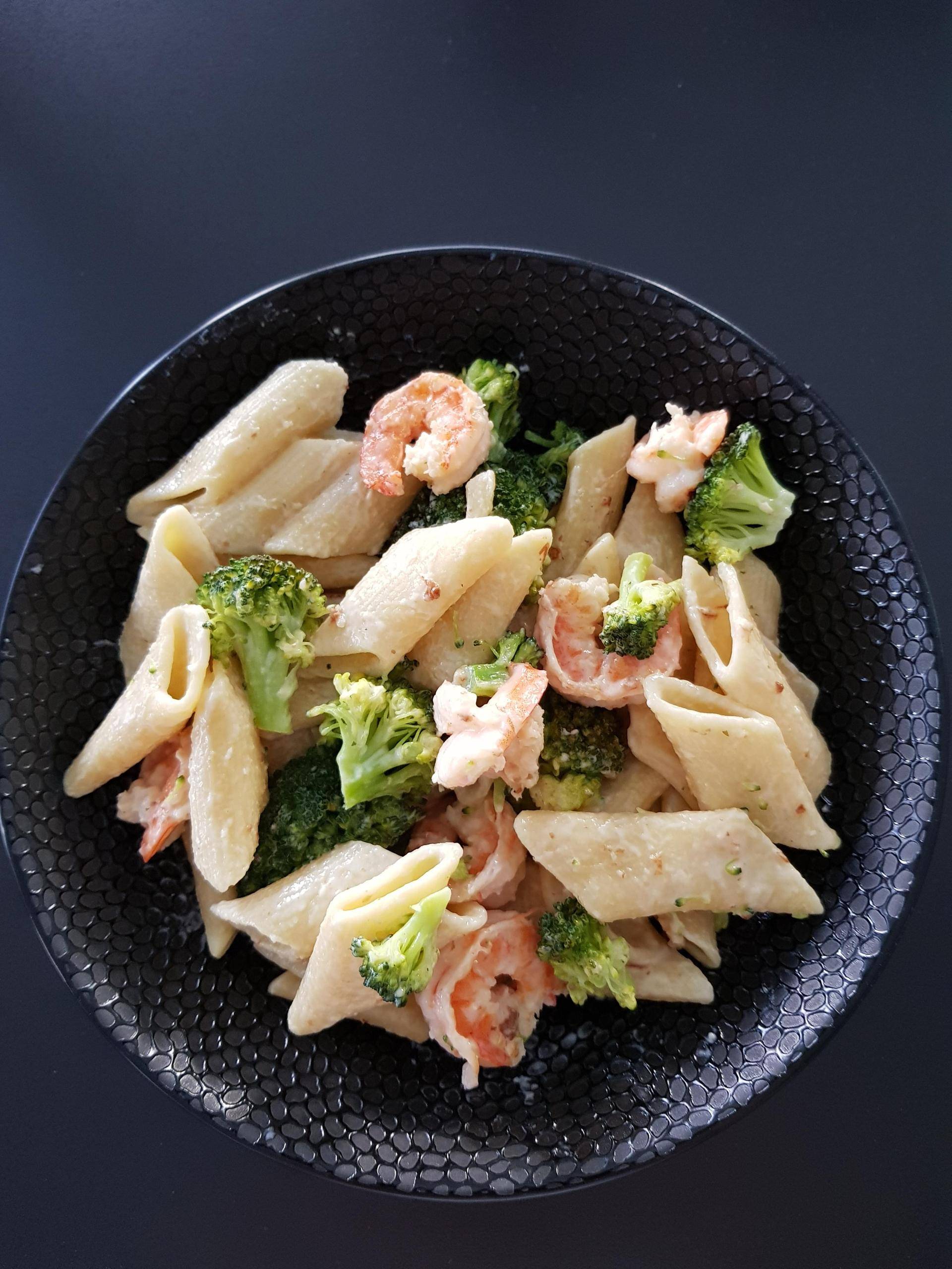 Pâtes aux crevettes et brocolis - Recette Cookeo | Moulinex
