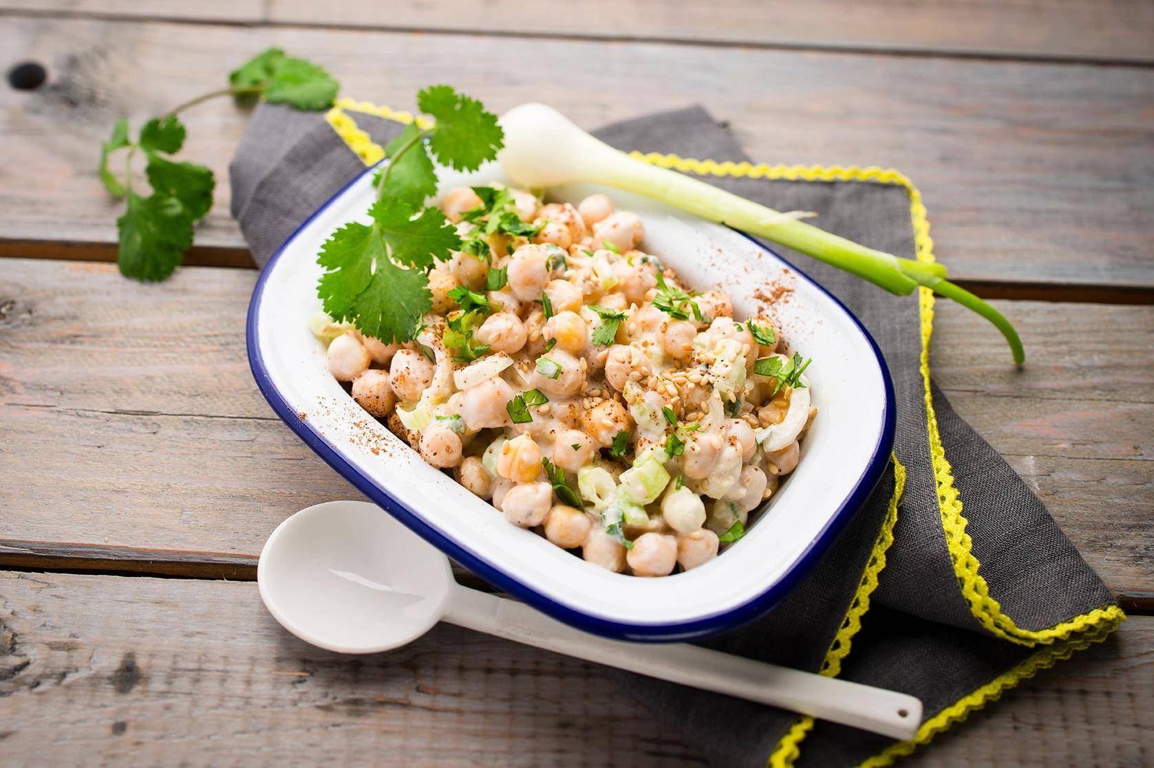 Salade de pois chiche sésame - Recette Cookeo | Moulinex