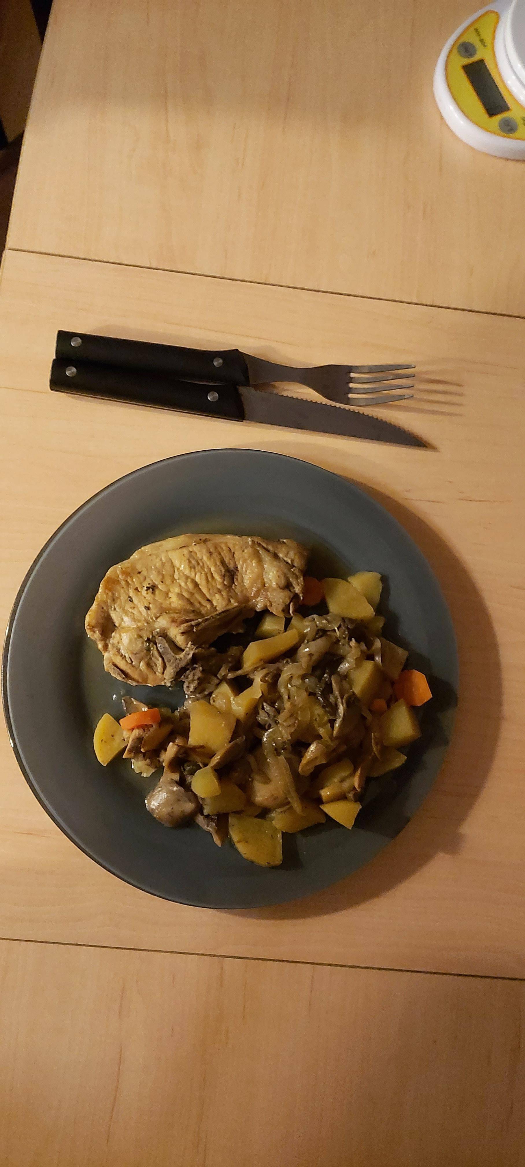 Côte de porc paysanne - Recette Cookeo | Moulinex