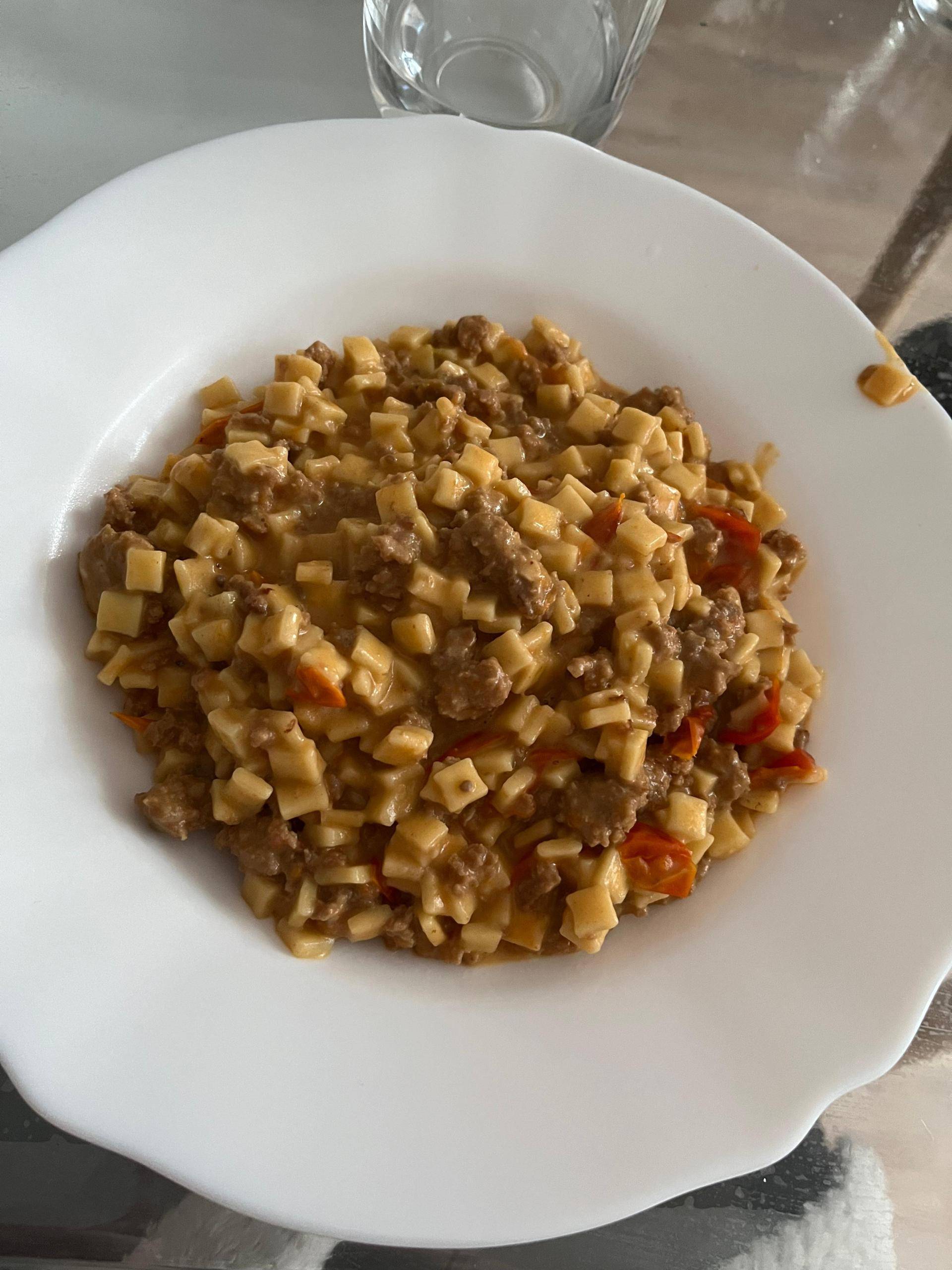 Risotto de crozet viande hachée tomate parmesan - Recette Cookeo | Moulinex