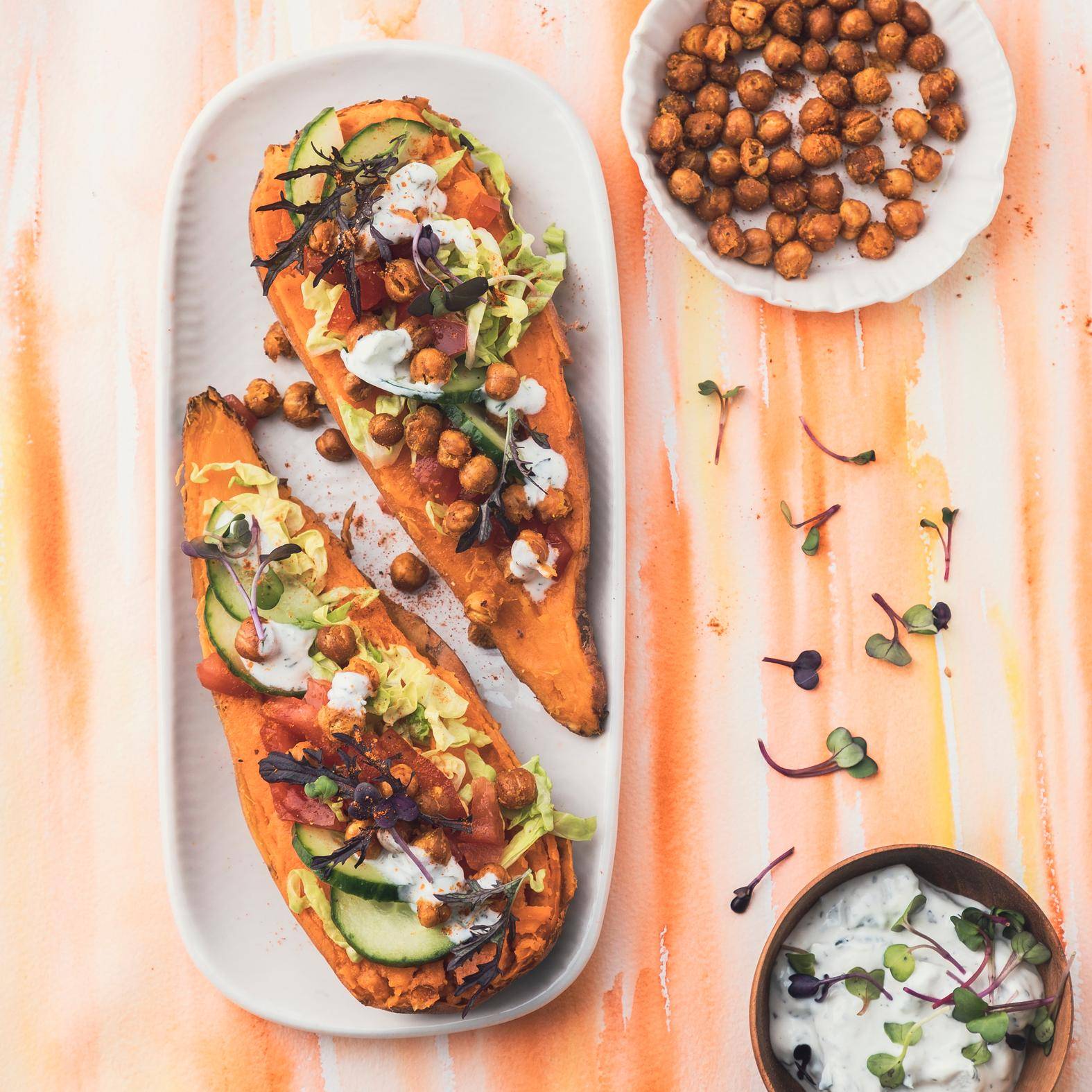 Gevulde zoete aardappelen - Recette Cookeo | Moulinex