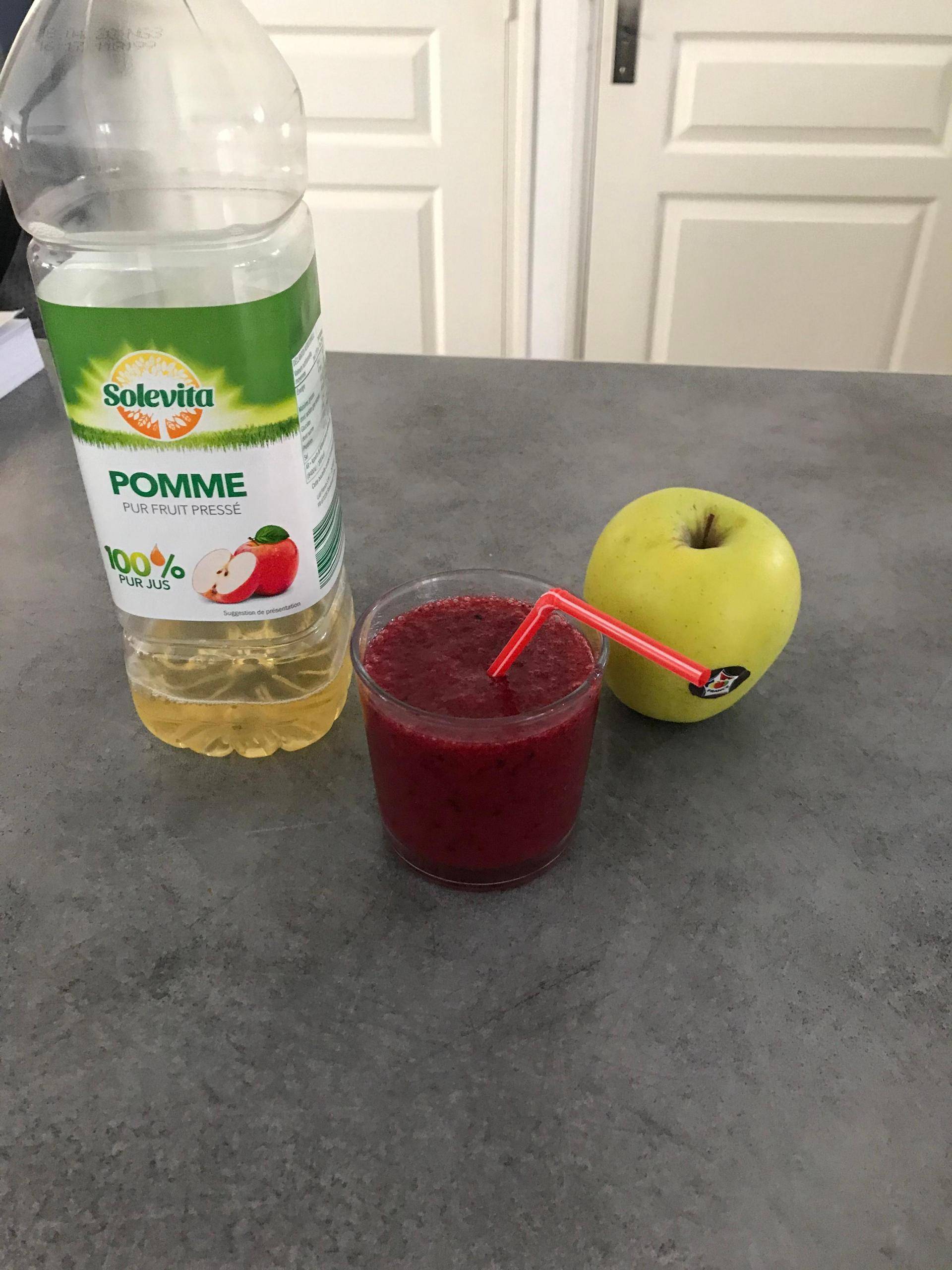 Smoothie fruits rouges, pommes - Recette Companion Connect XL | Moulinex