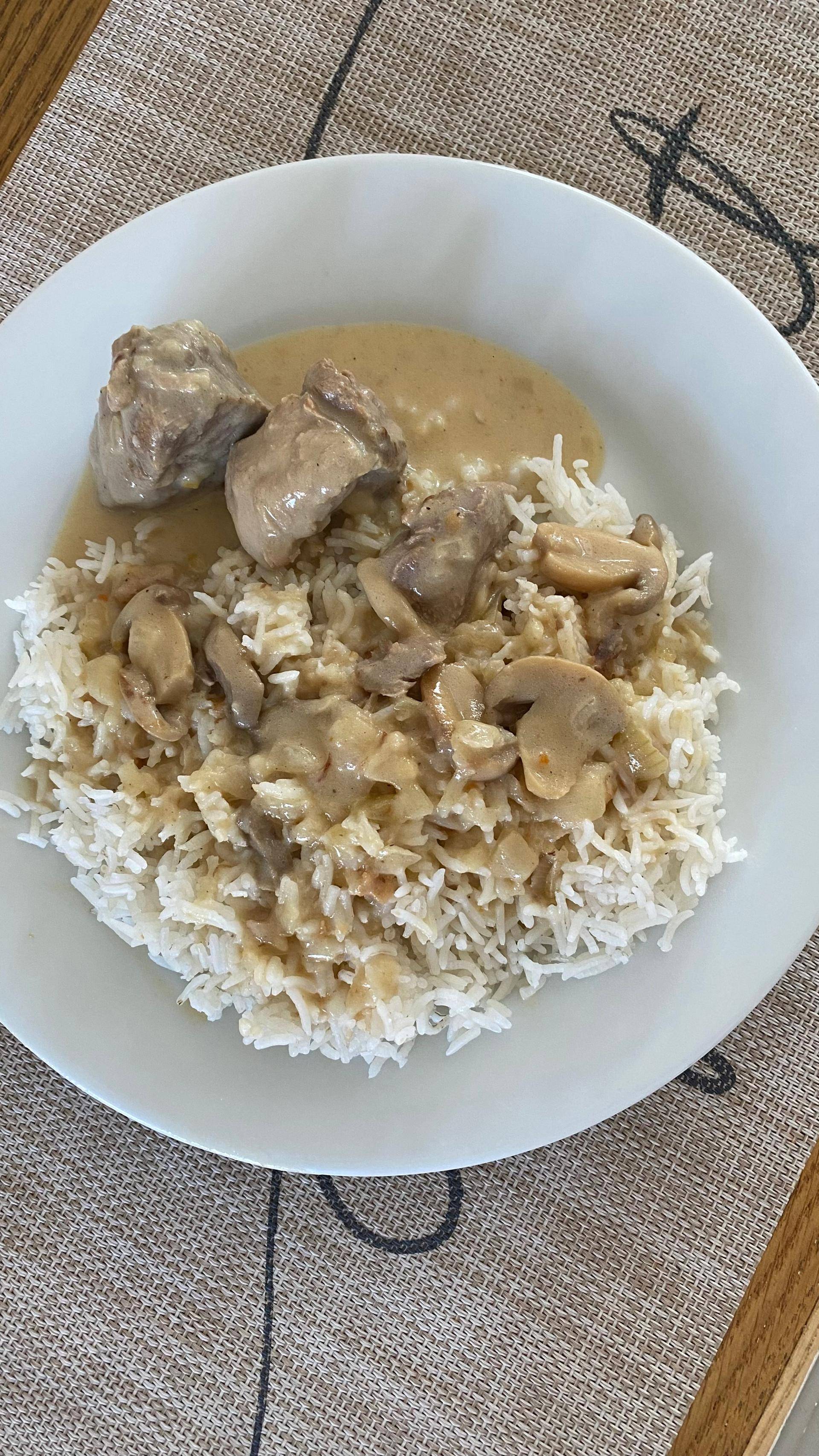 Sauté de porc champignons, crème fraîche - Recette Cookeo | Moulinex