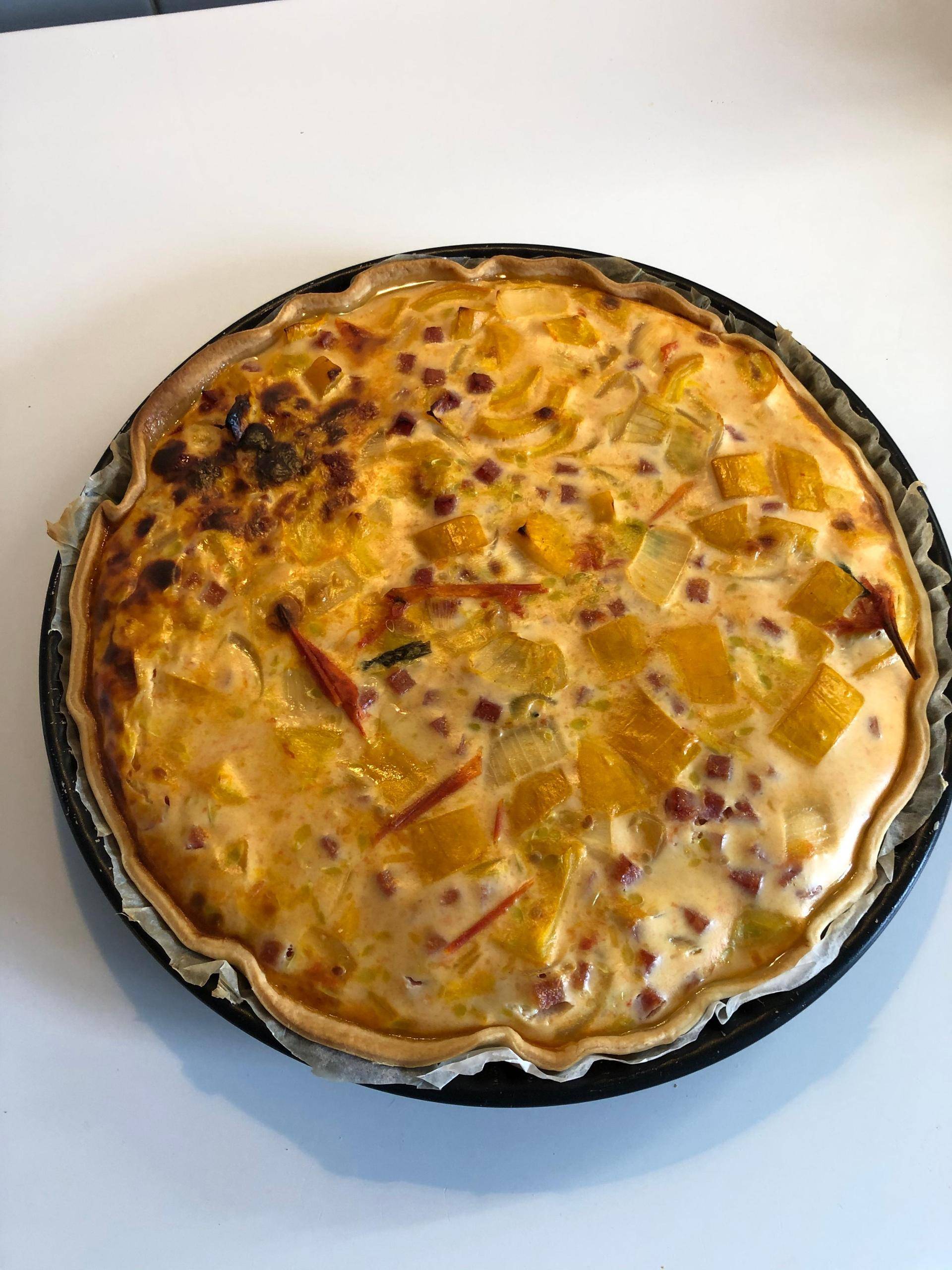 Quiche courgette tomates oignons - Recette Companion XL | Moulinex