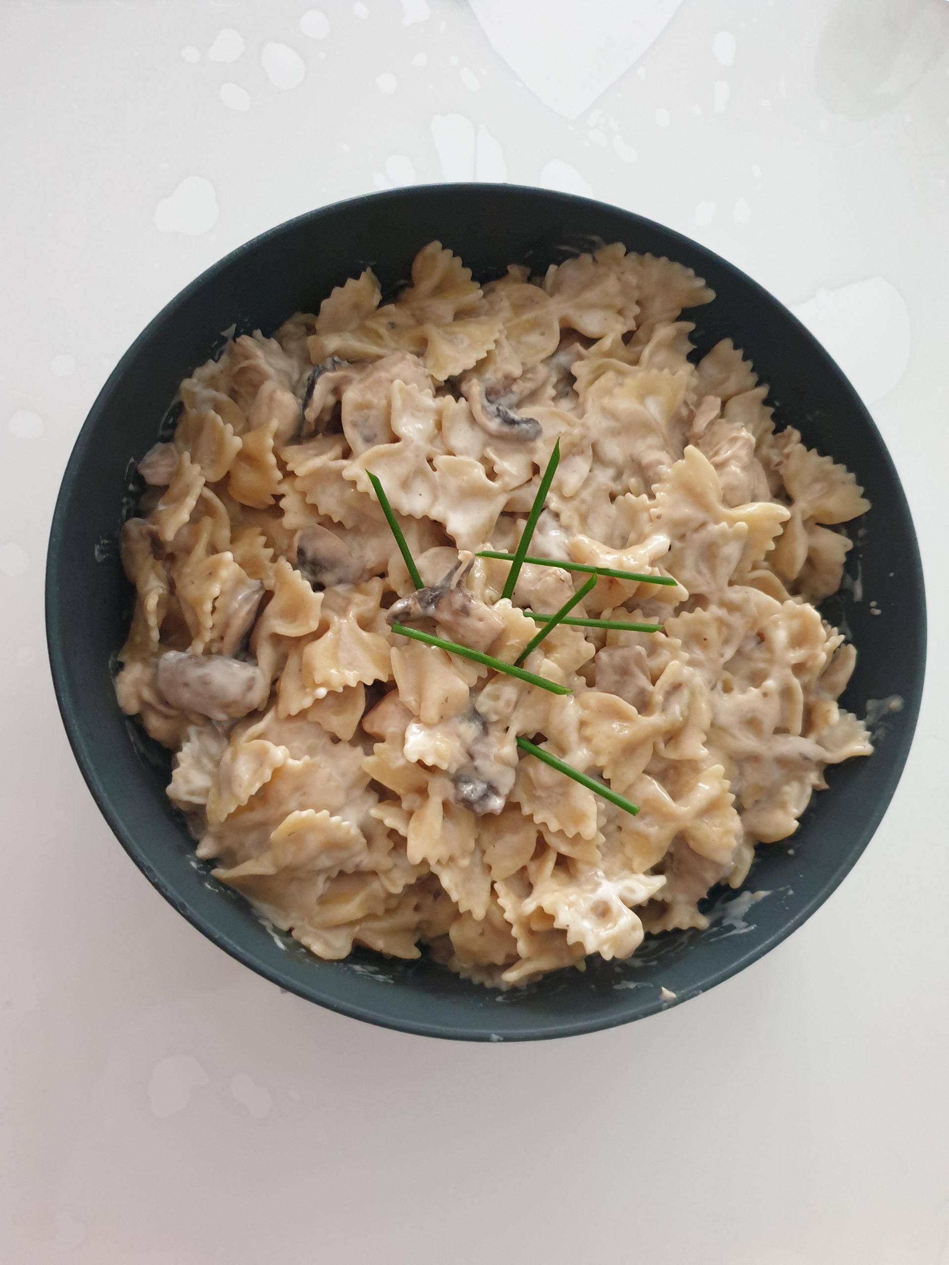 Farfalles aux poulet champignons mascarpone - Recette Companion XL | Moulinex