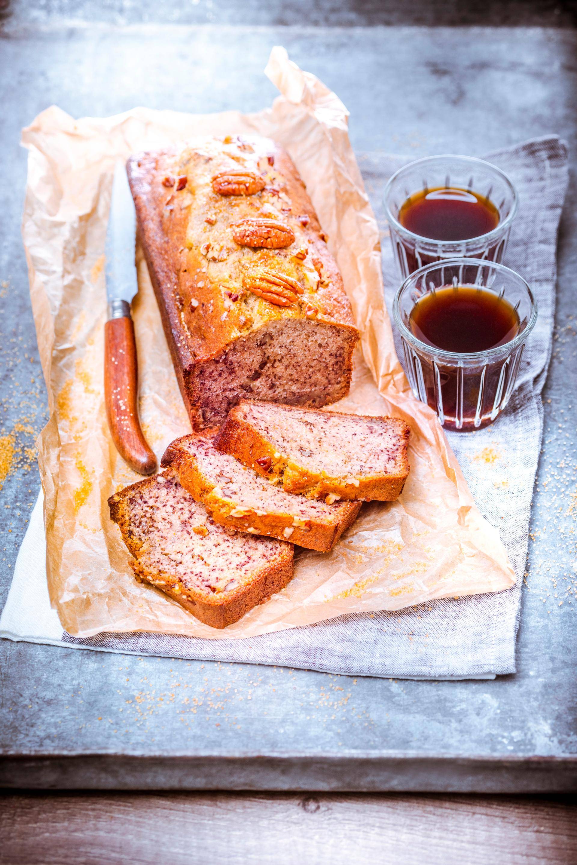 Banana bread aux noix de pécan - Recette Companion | Moulinex