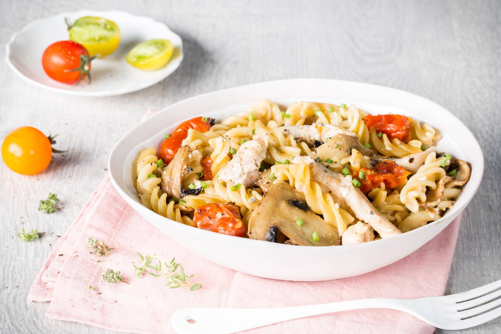 One pot pasta poulet fromage - Recette Cookeo | Moulinex