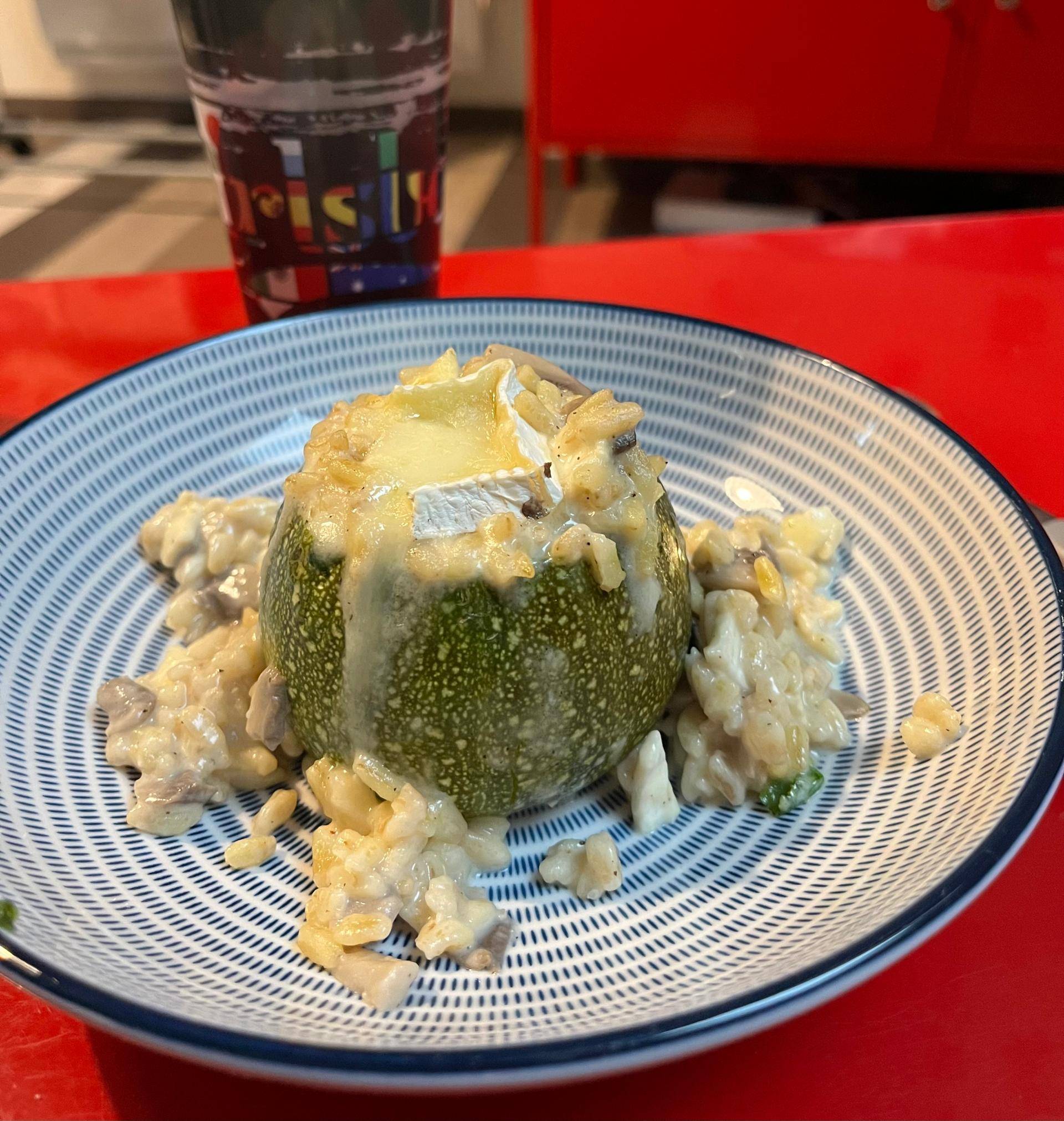 Courgette farcie au champignons, brie et blé - Recette Cookeo | Moulinex