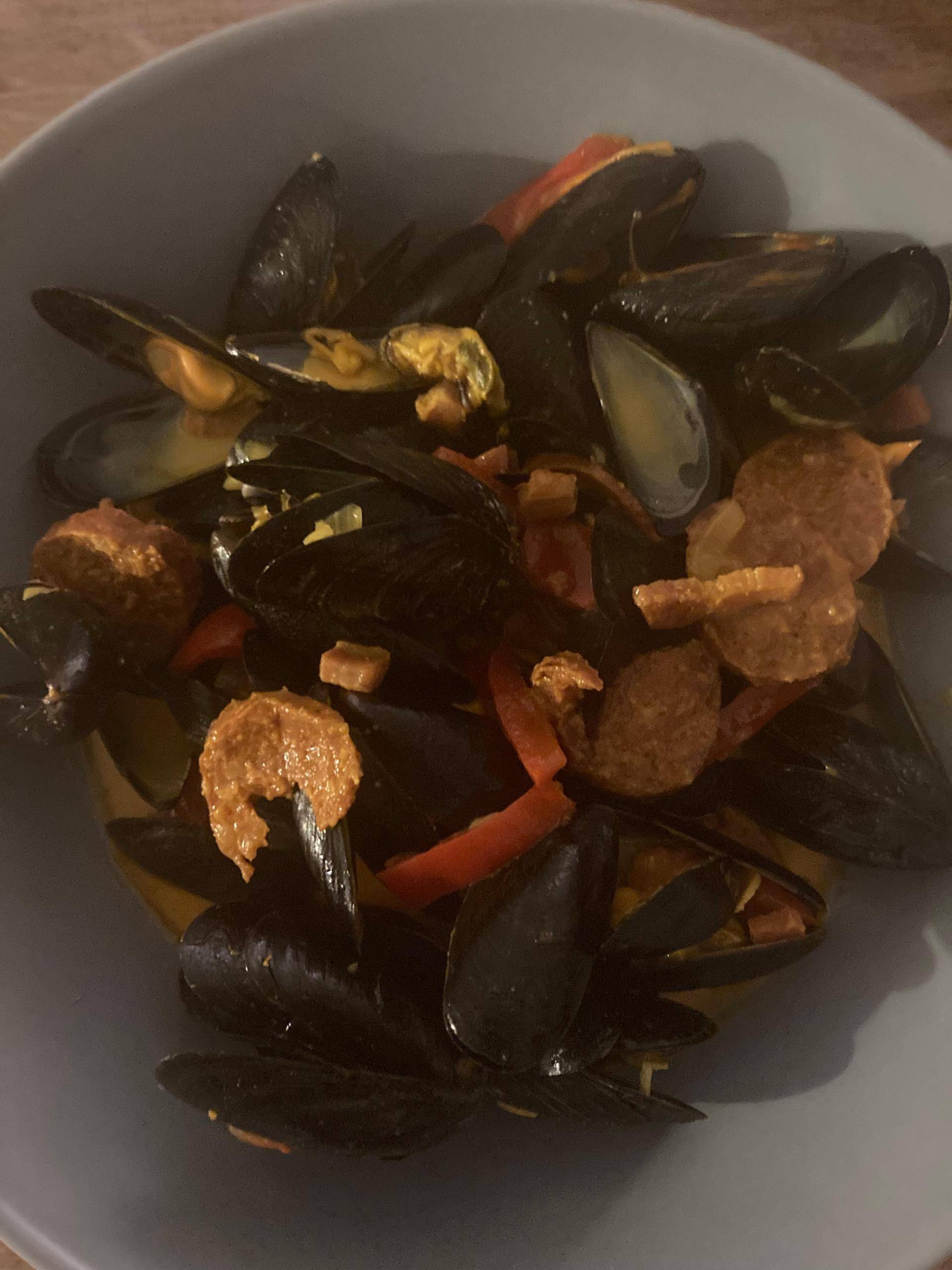 Moules chorizo lardons - Recette Cookeo | Moulinex