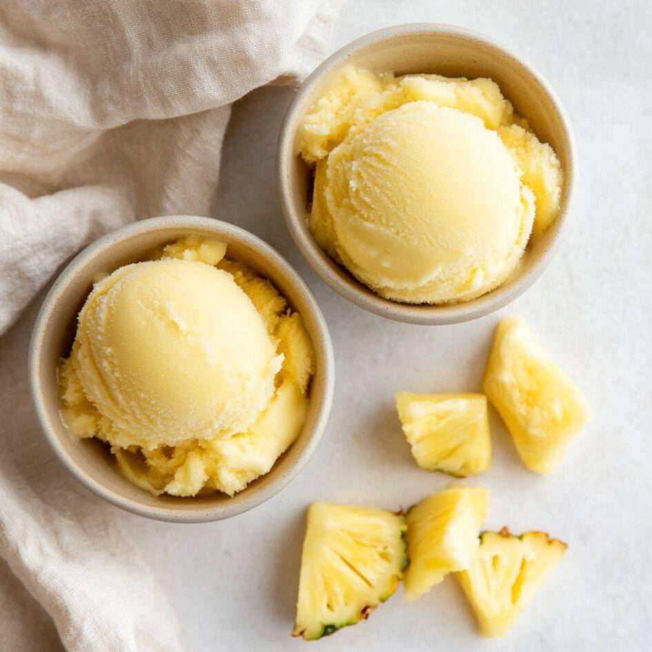 Sorbet à l’ananas - Recette Companion Connect XL | Moulinex