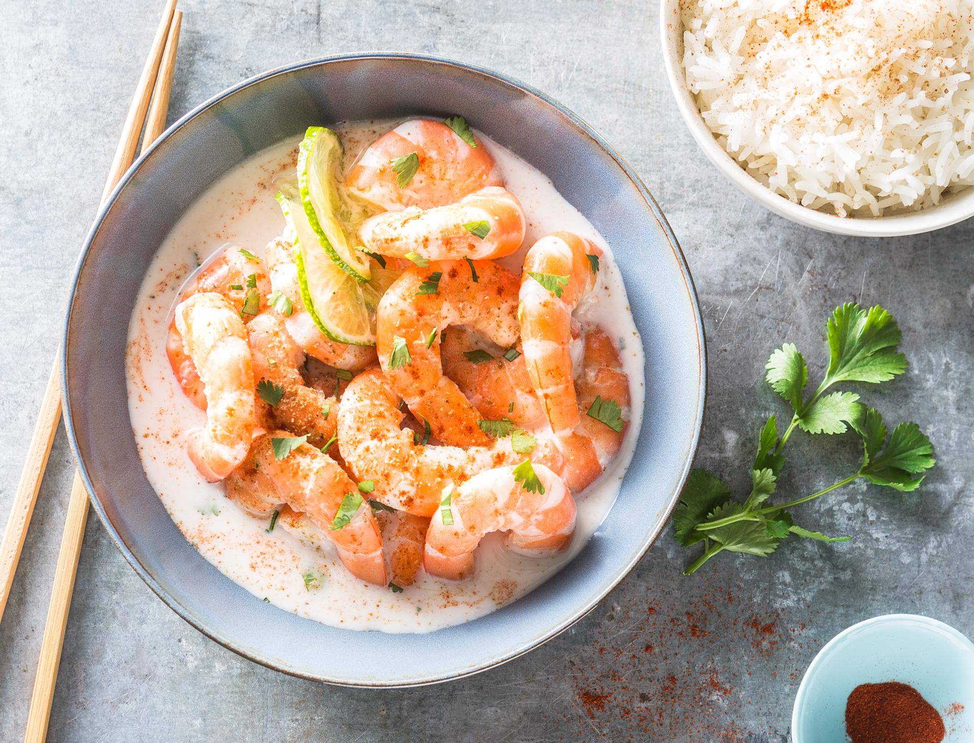 Crevettes coco coriandre - Recette Cookeo | Moulinex