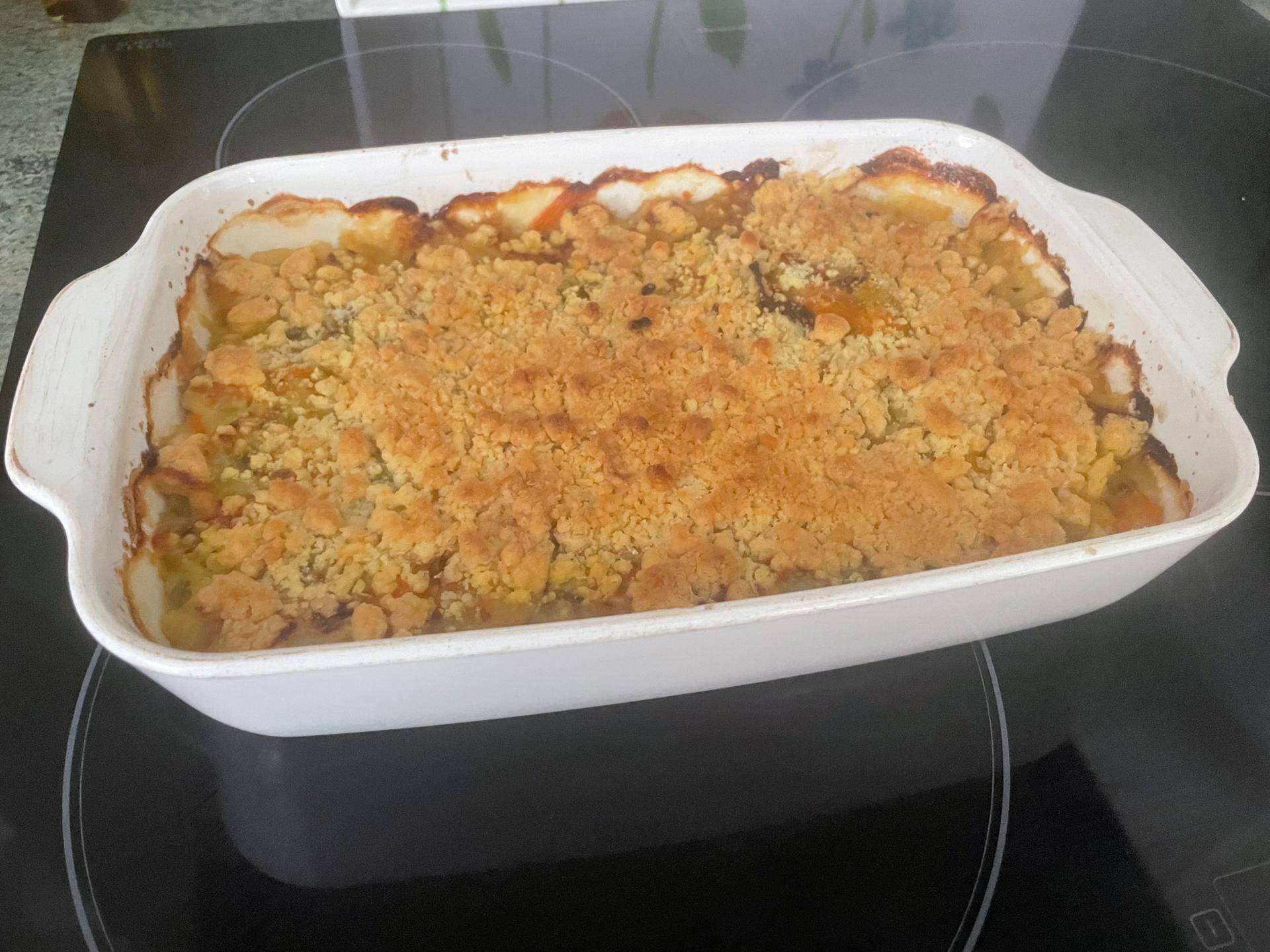 Crumble saumon poireaux - Recette Companion Connect XL | Moulinex