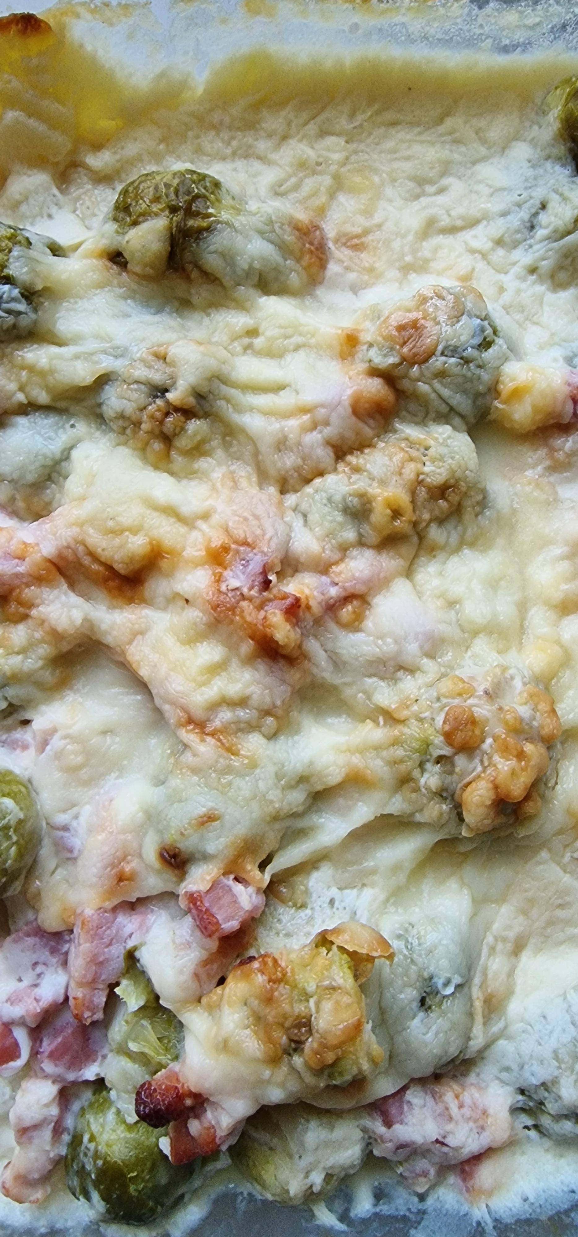 Gratin de choux de Bruxelles au comté - Recette Companion Connect XL | Moulinex