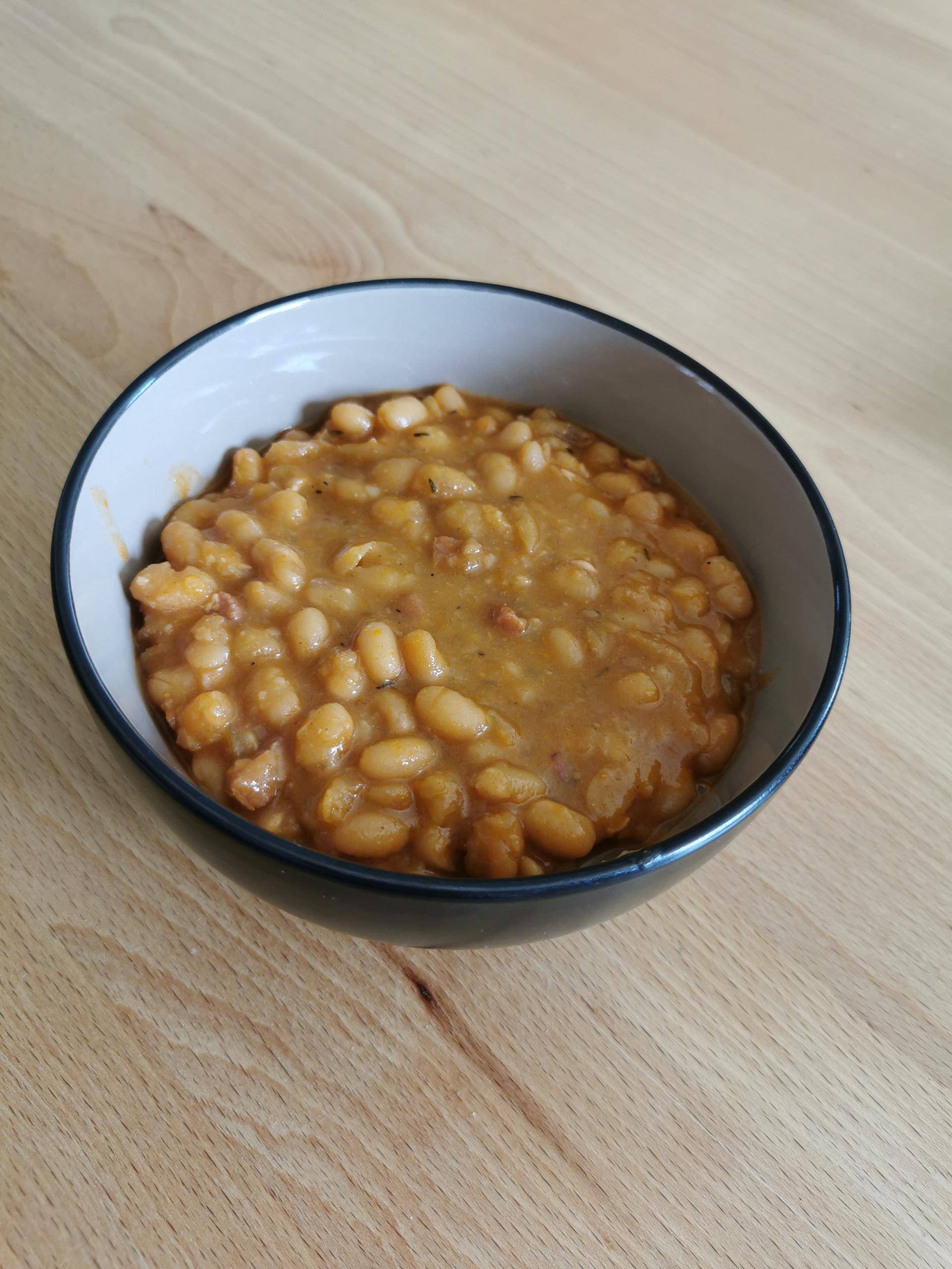 Haricots blanc au lard et au sirop d'érable - Recette Cookeo | Moulinex