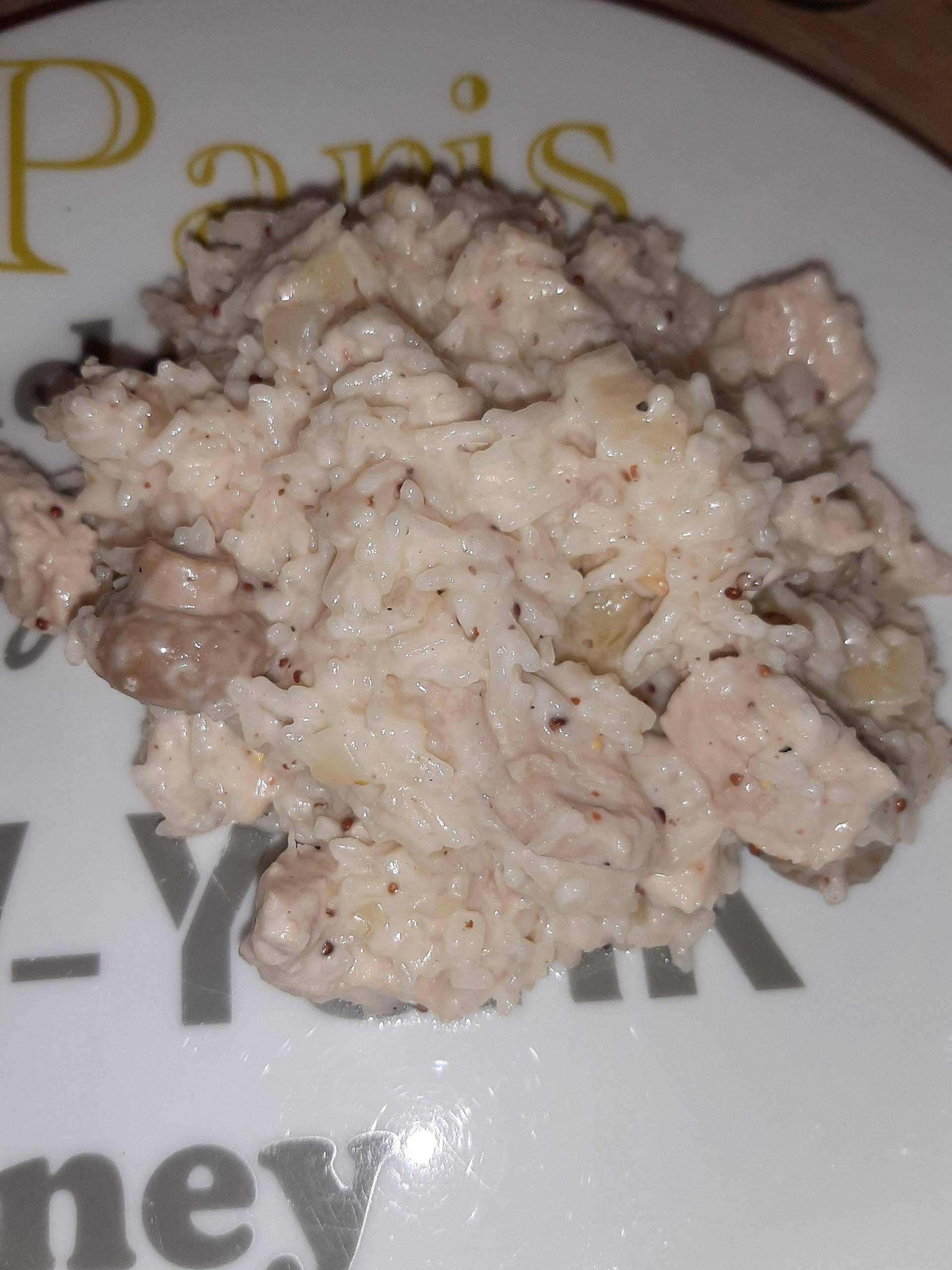 Dinde aux champignons à la crème, moutarde et riz - Recette Cookeo | Moulinex